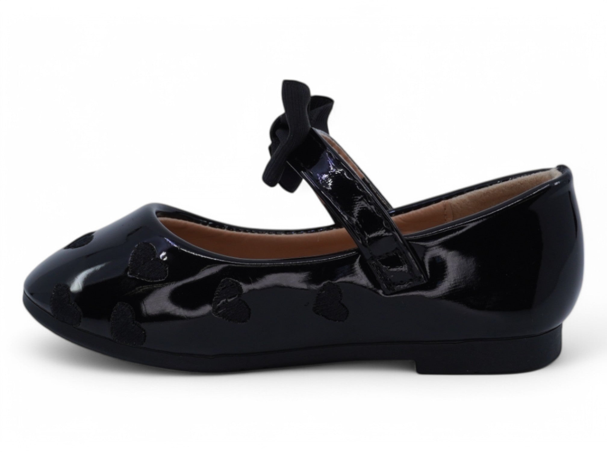 Toddler Black Patent Jimena Flat