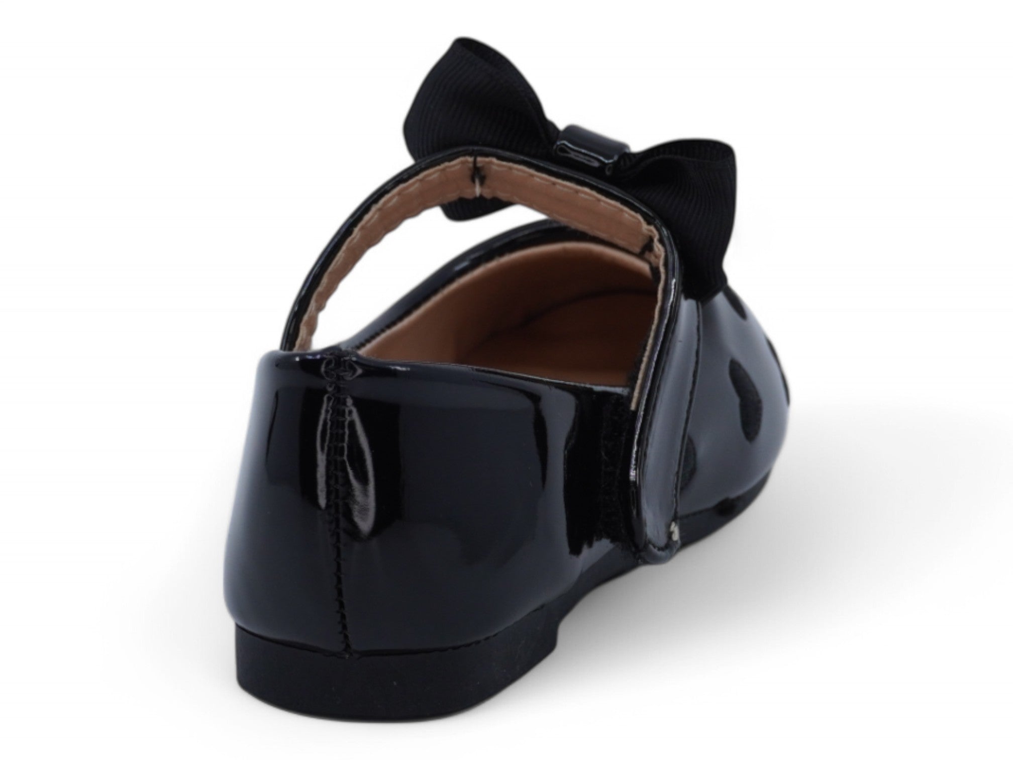 Toddler Black Patent Jimena Flat