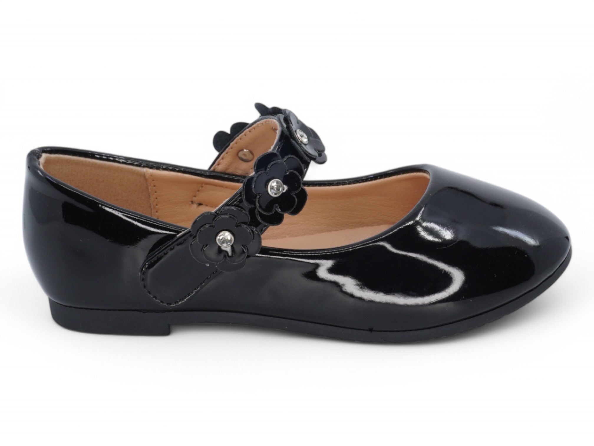 Toddler Black Gia Flat