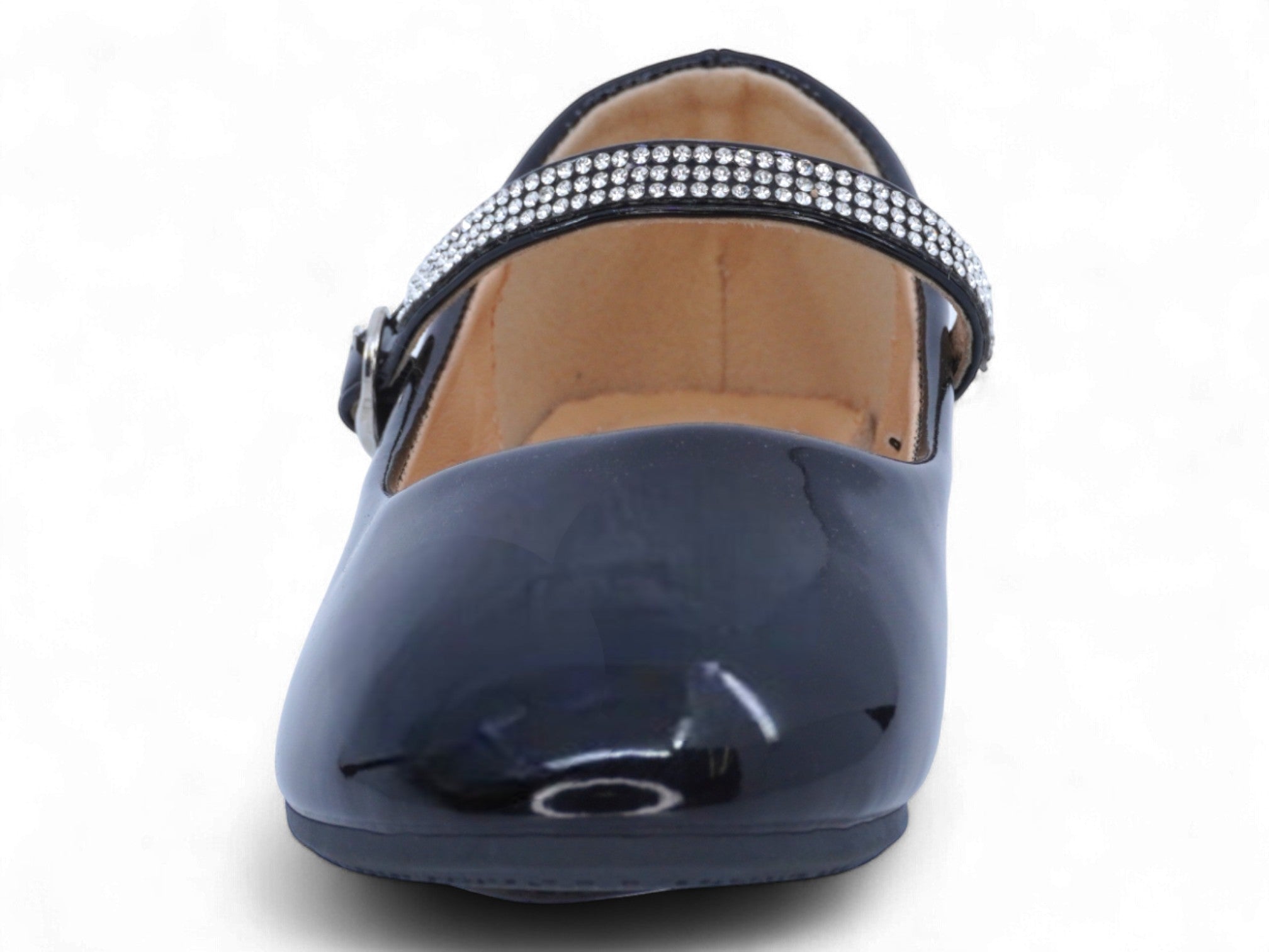 Toddler Black Patent Milena Flat