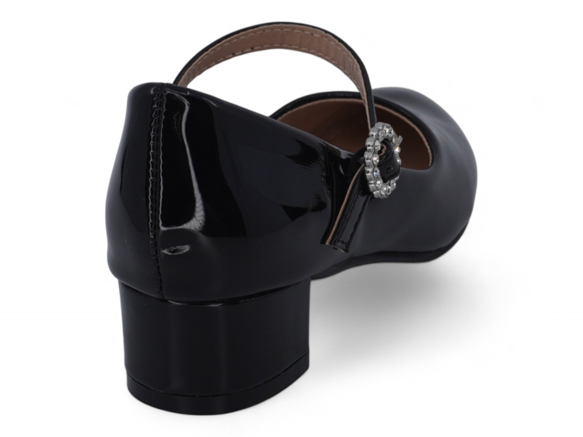 Girls Black Patent Rosalia Heel
