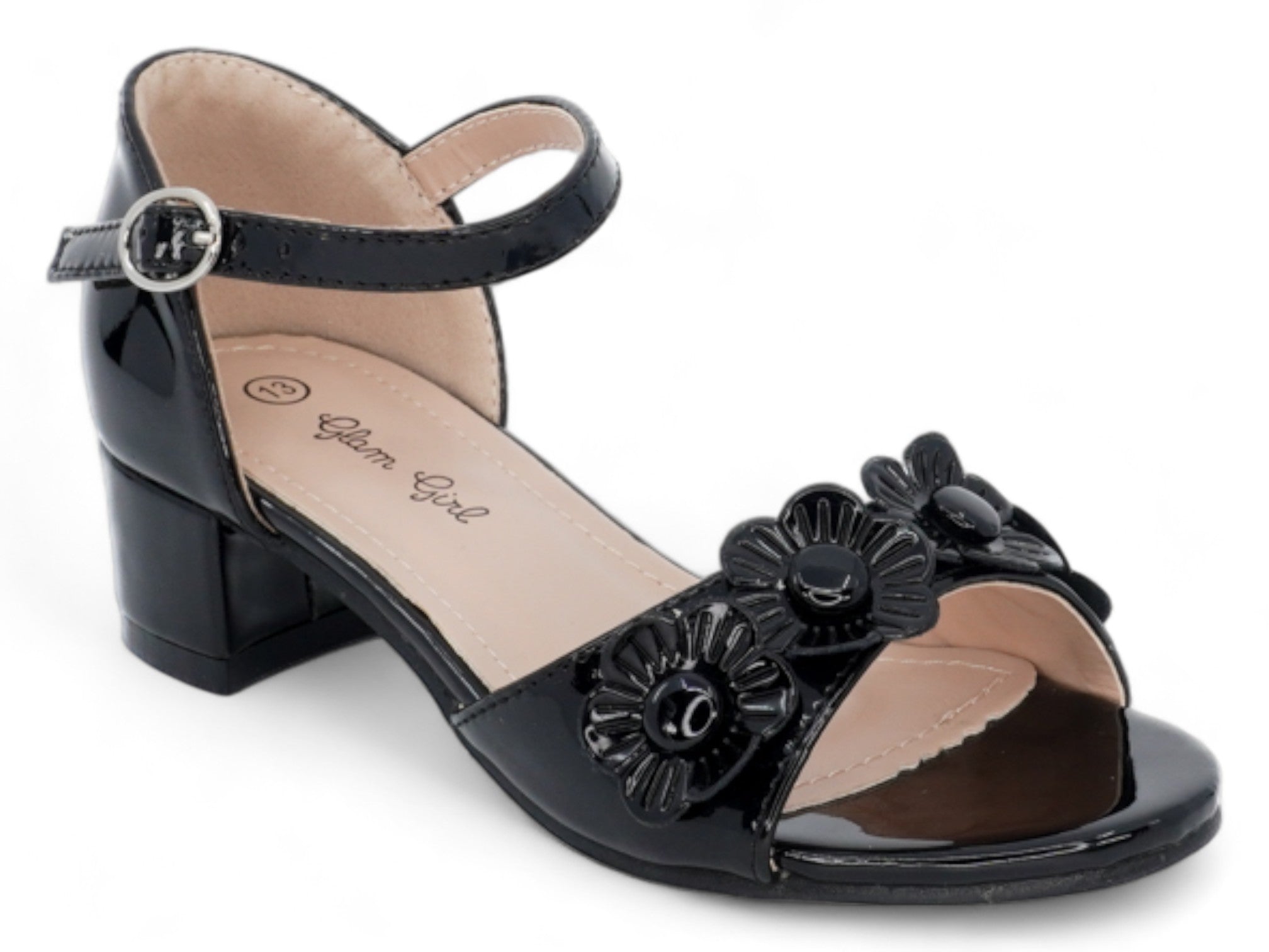 Girls' Black Patent Agustina Dress Shoe