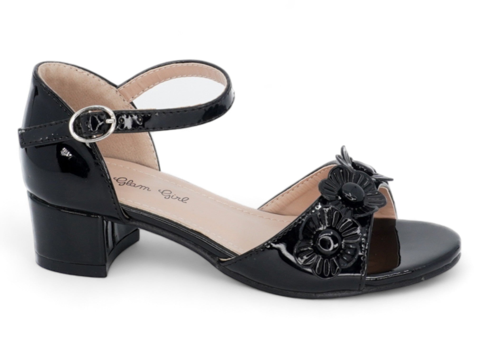 Girls' Black Patent Agustina Dress Shoe