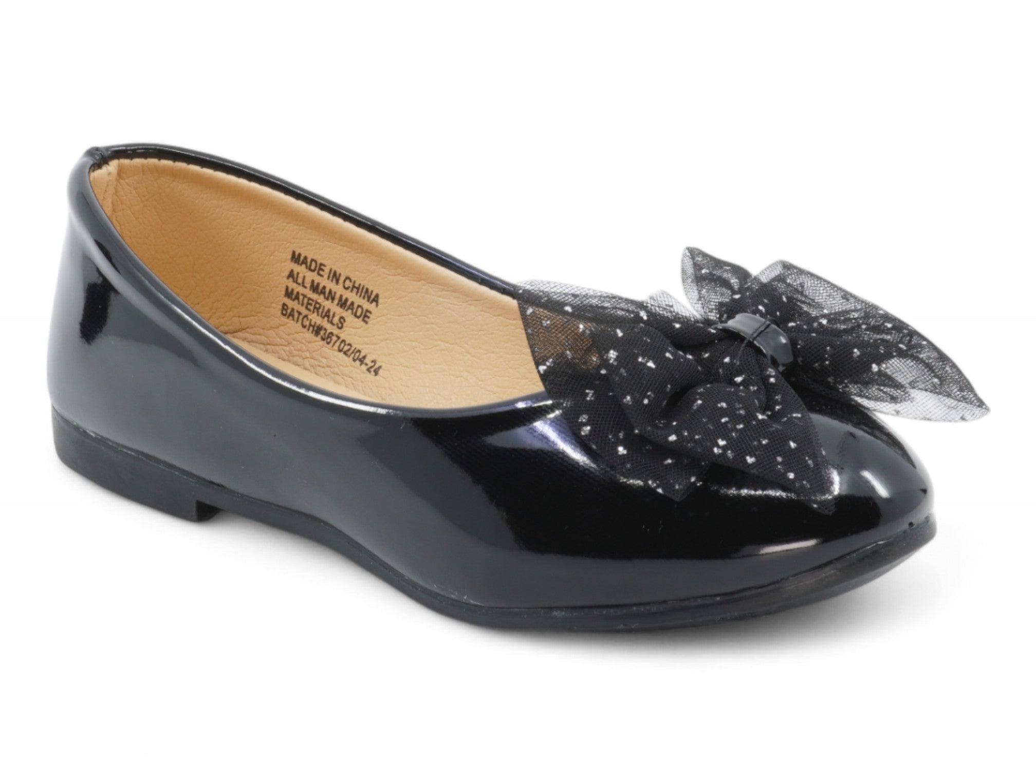 Girls' Black Leigh Flat