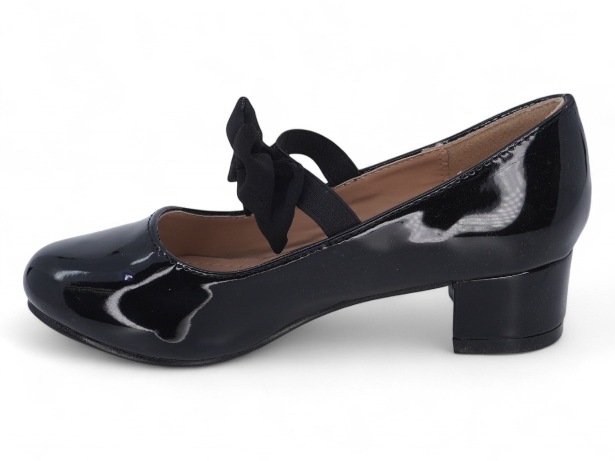 Girls' Black Patent Vida Shoe