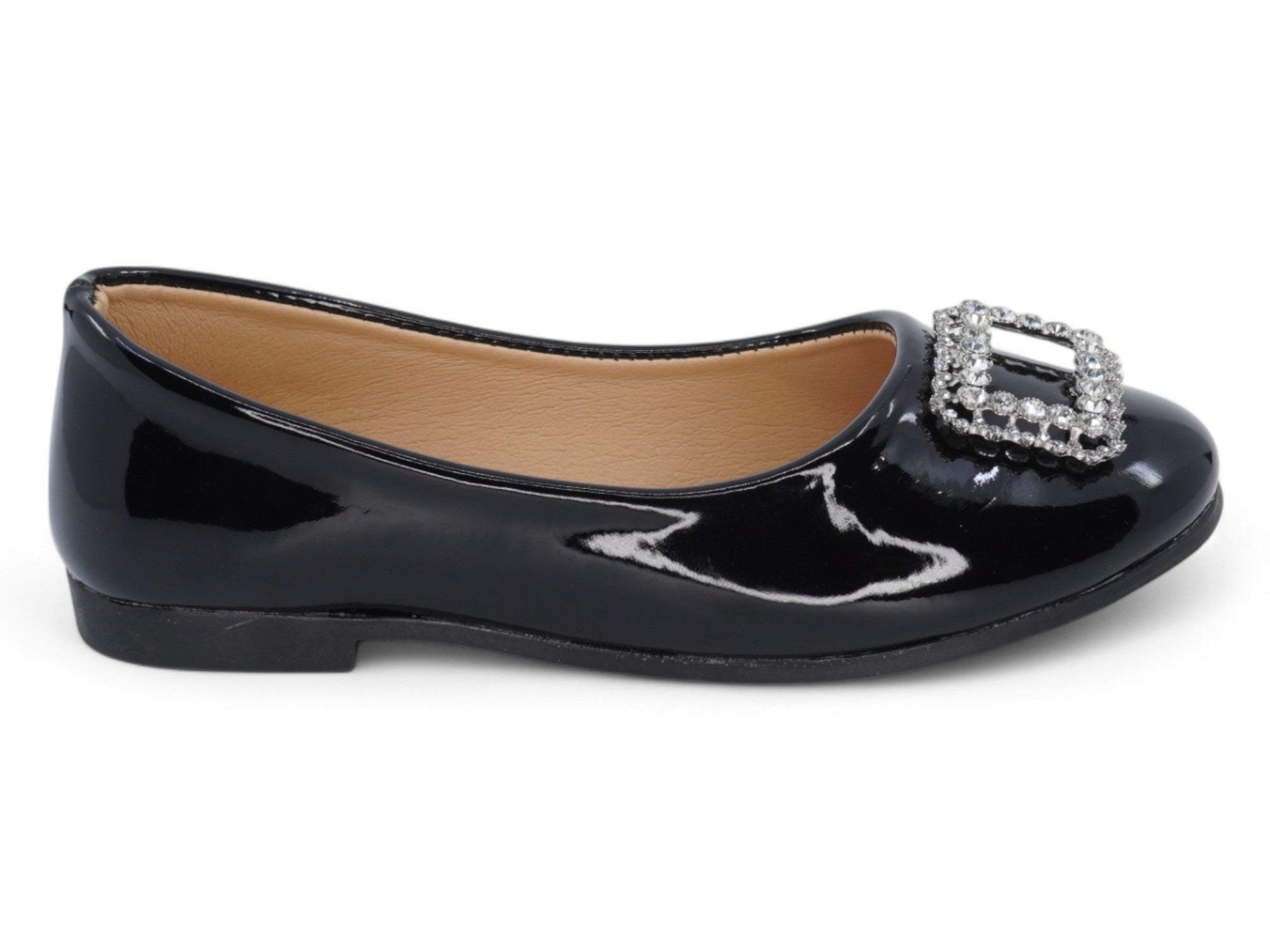 Girls' Black Nora Flat