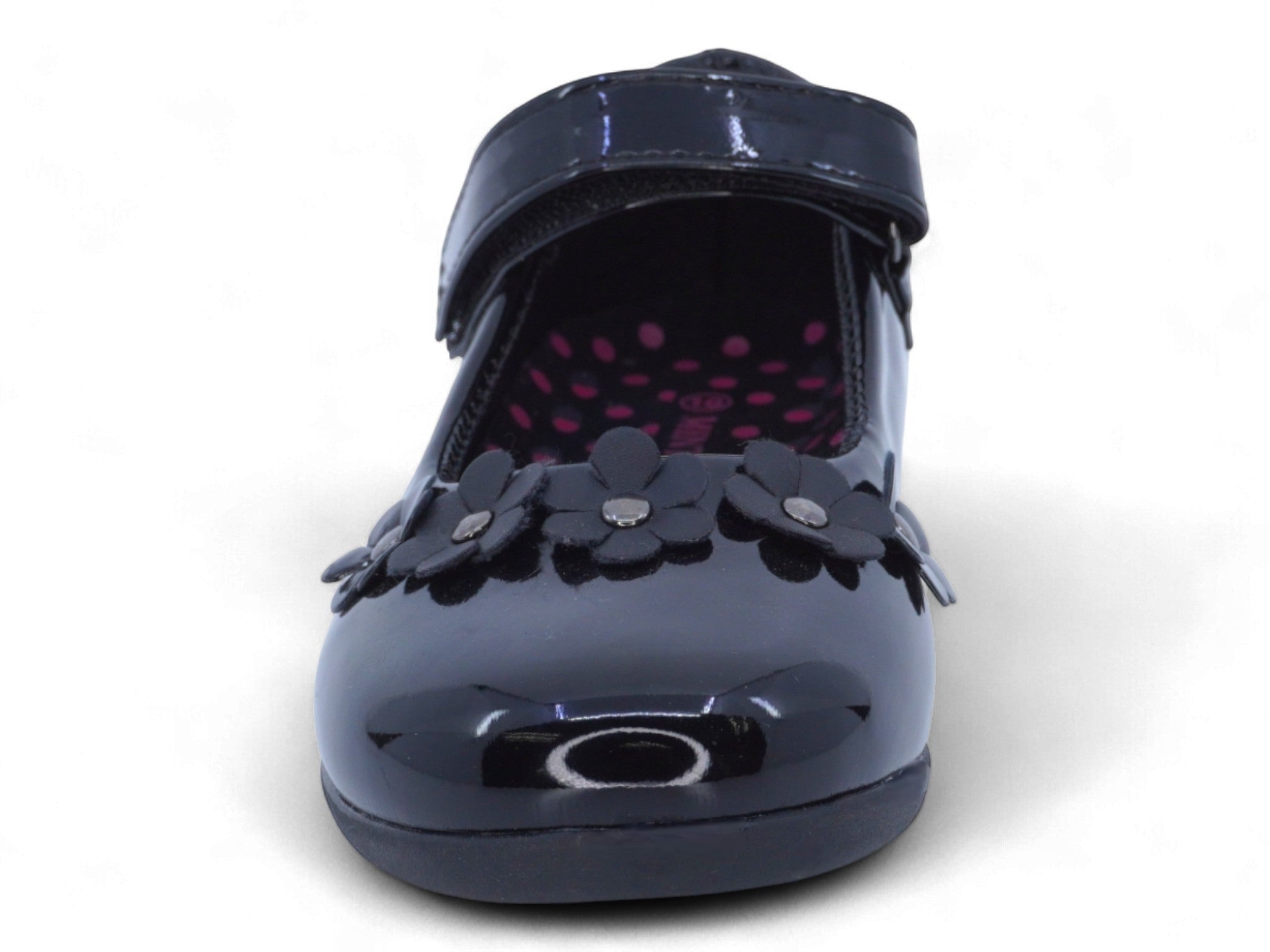 Girls Black Patent Millie School Shoe