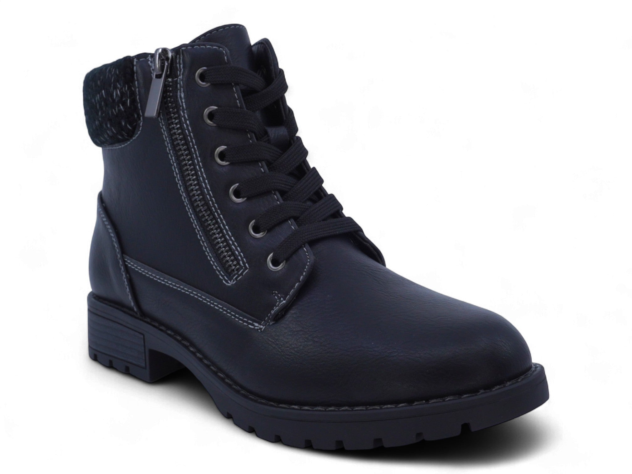 Women's Black Maanvi Combat Boot