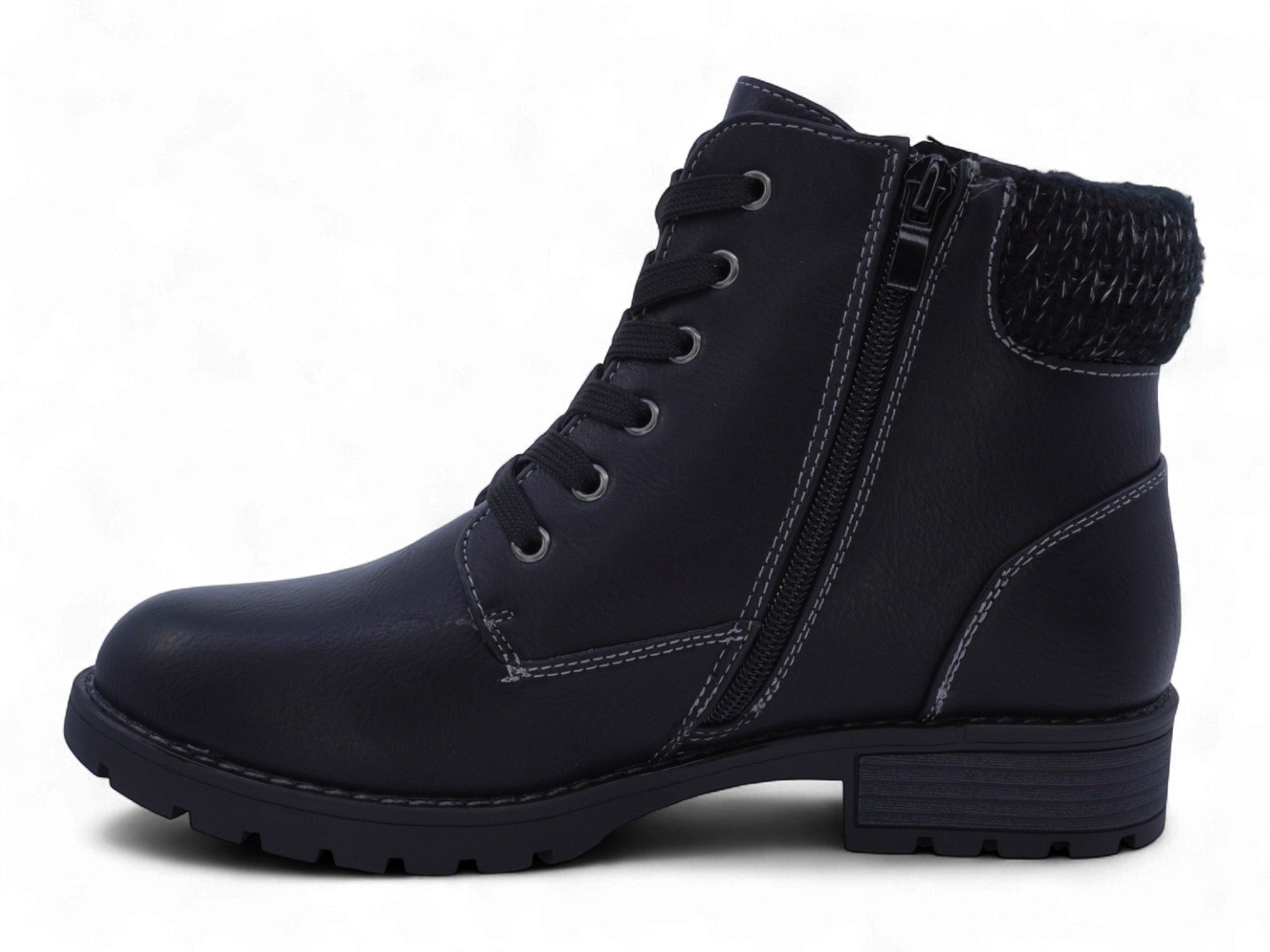 Women's Black Maanvi Combat Boot