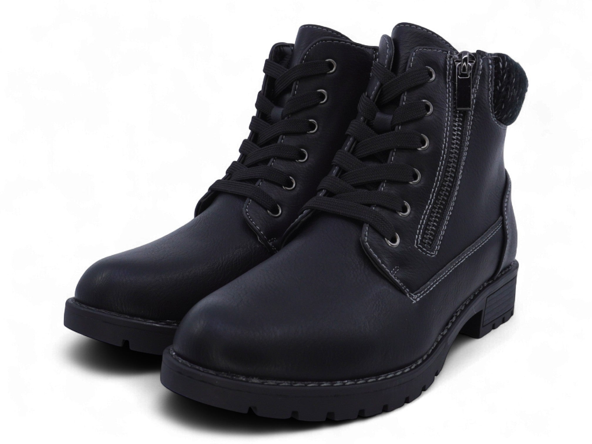 Women's Black Maanvi Combat Boot