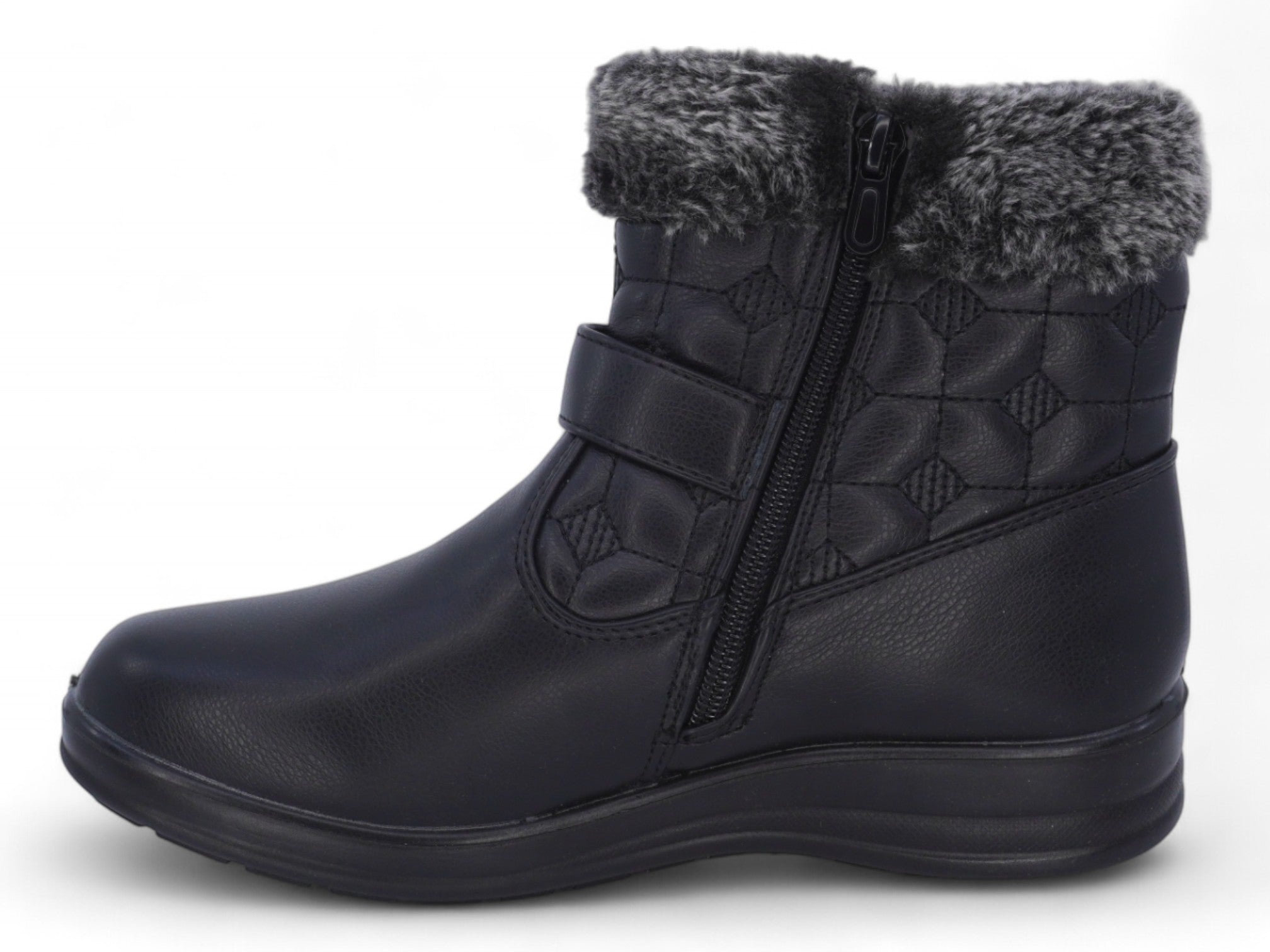 Women's Black Ulyssa Wide Width Comfort Bootie