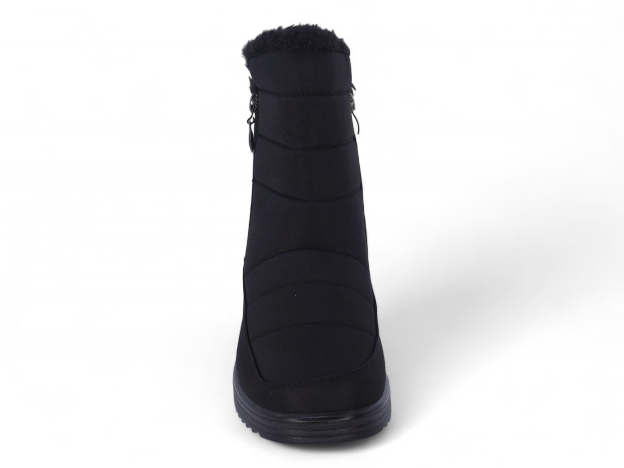 Women's Black Nylon Wide Width Bootie