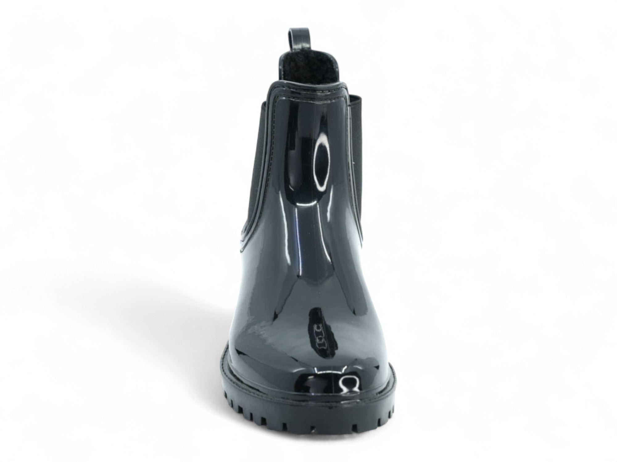 Women's Short Glossy Rain Boot