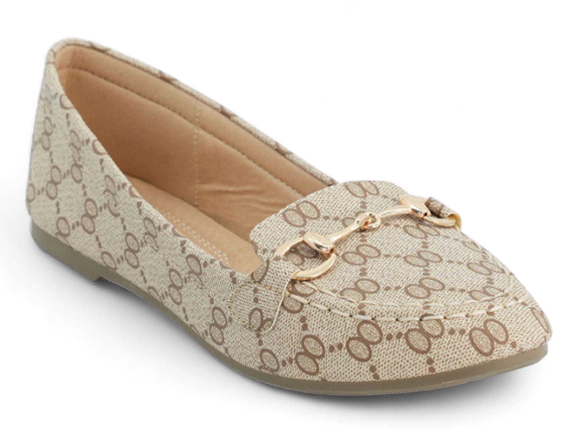 Women's Beige Emerelda Flat