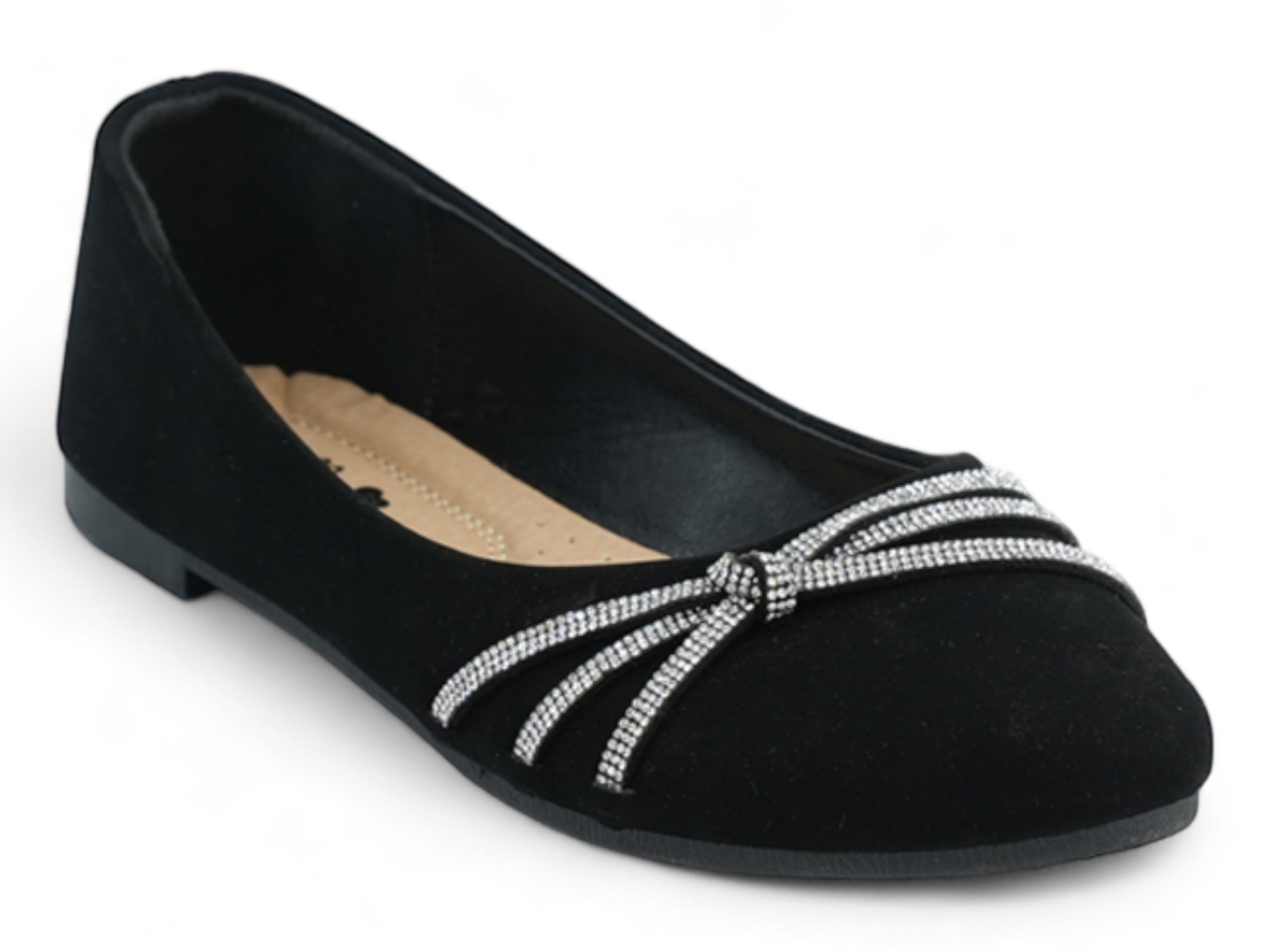 Women's Black Jenna Flat