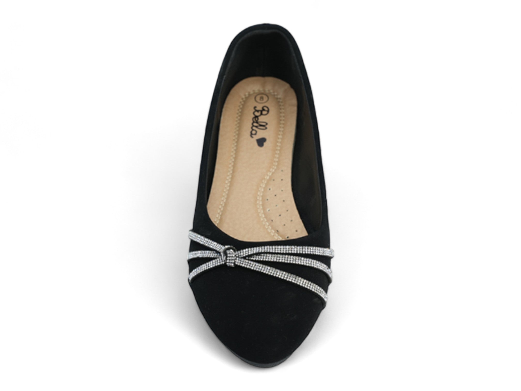 Women's Black Jenna Flat
