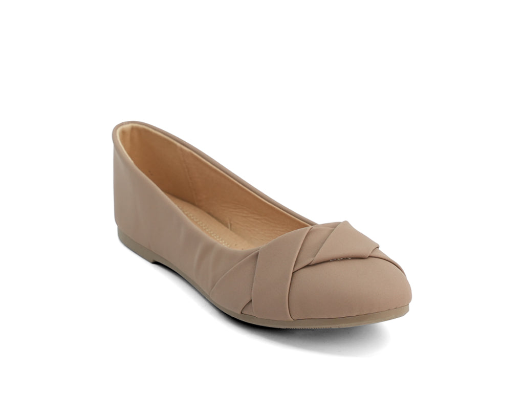 Women's Tan Allie Flat