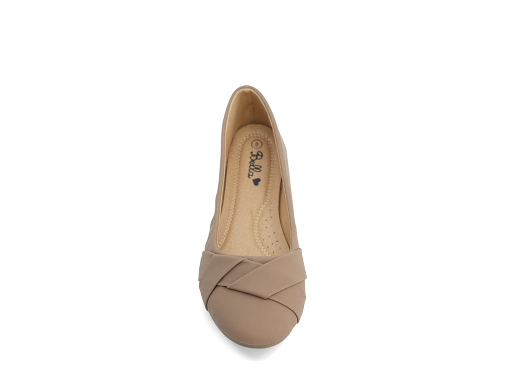 Women's Tan Allie Flat