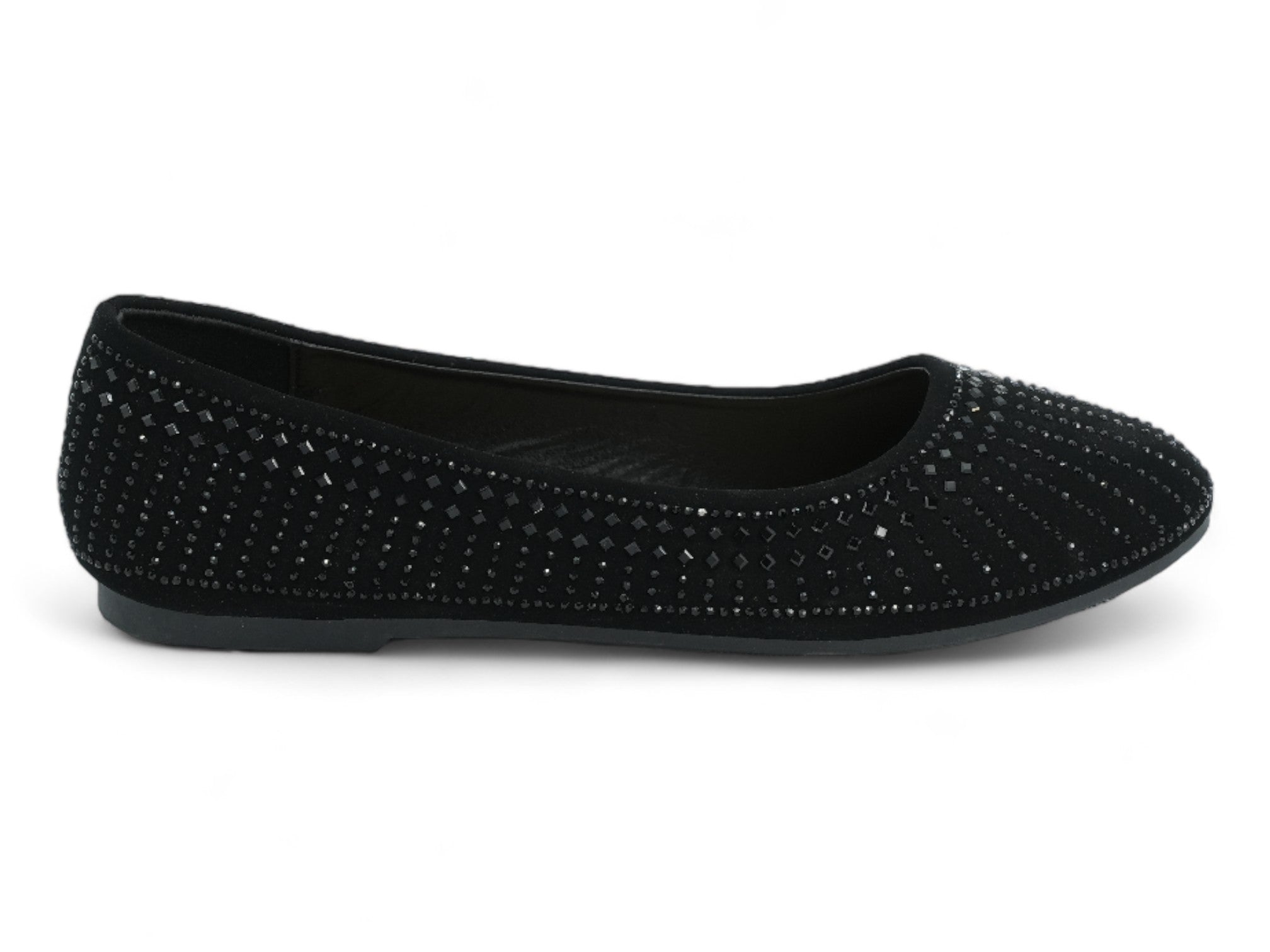 Womens Black Roberta Flat