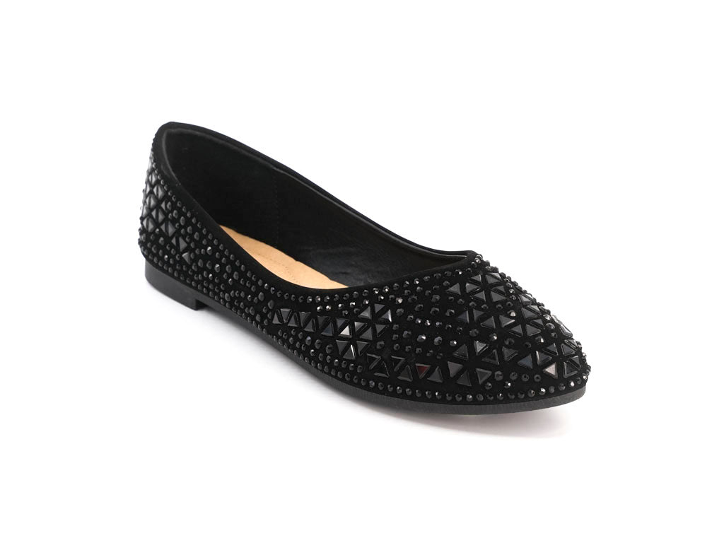 Women's Black René Flat