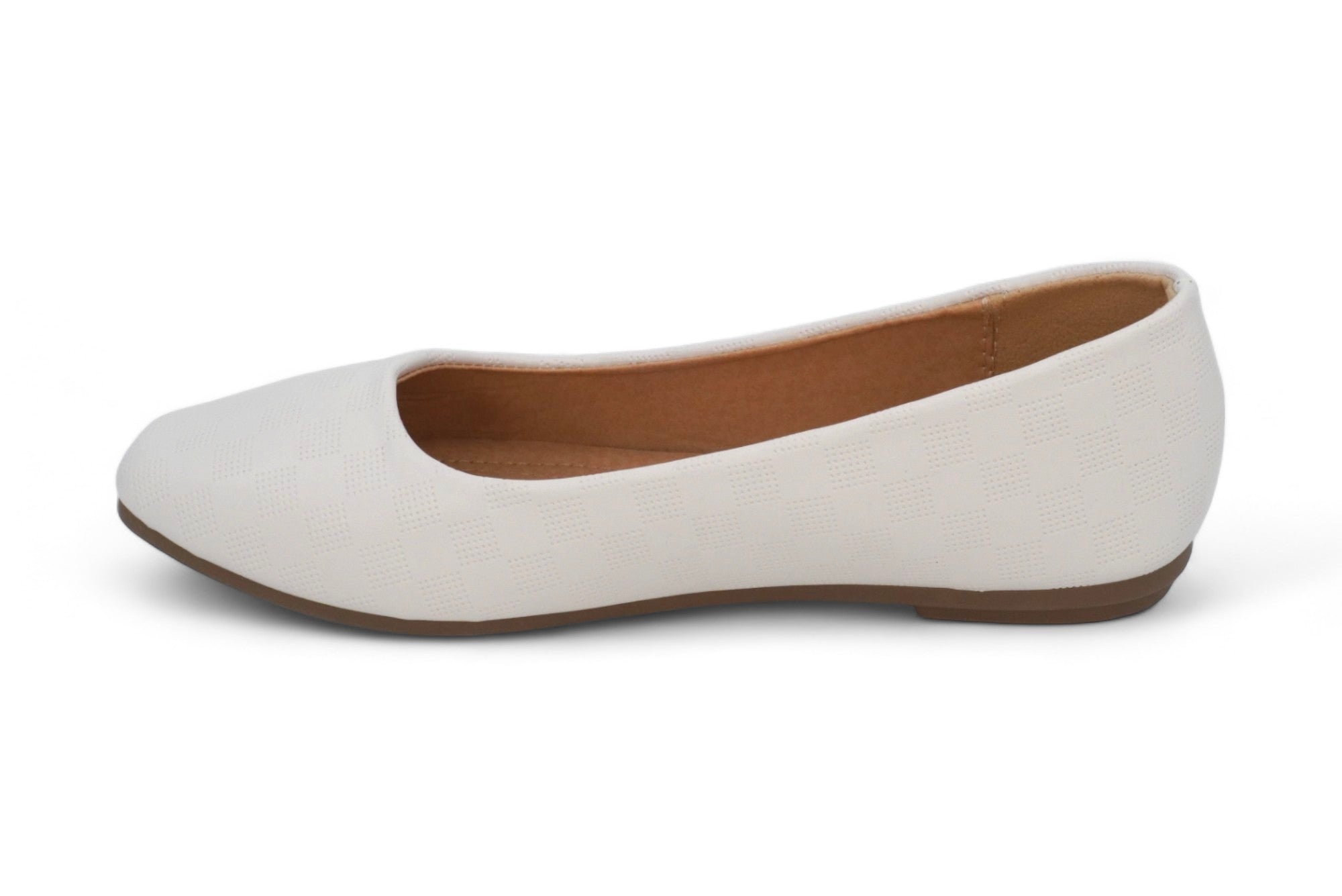 Women's Ivory Jean Flat