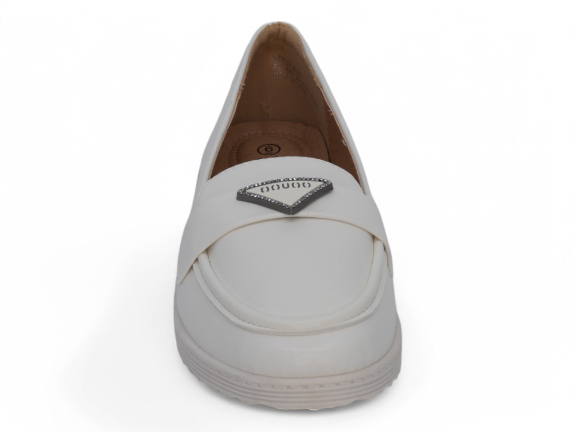 Women's White Keri Flat