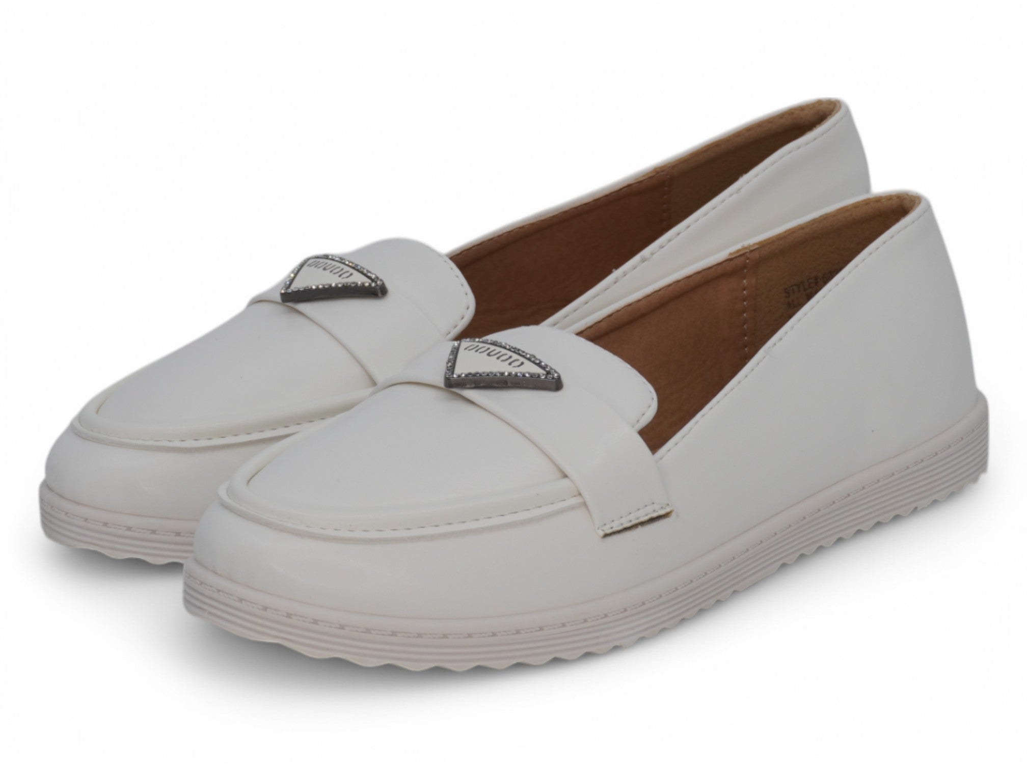 Women's White Keri Flat