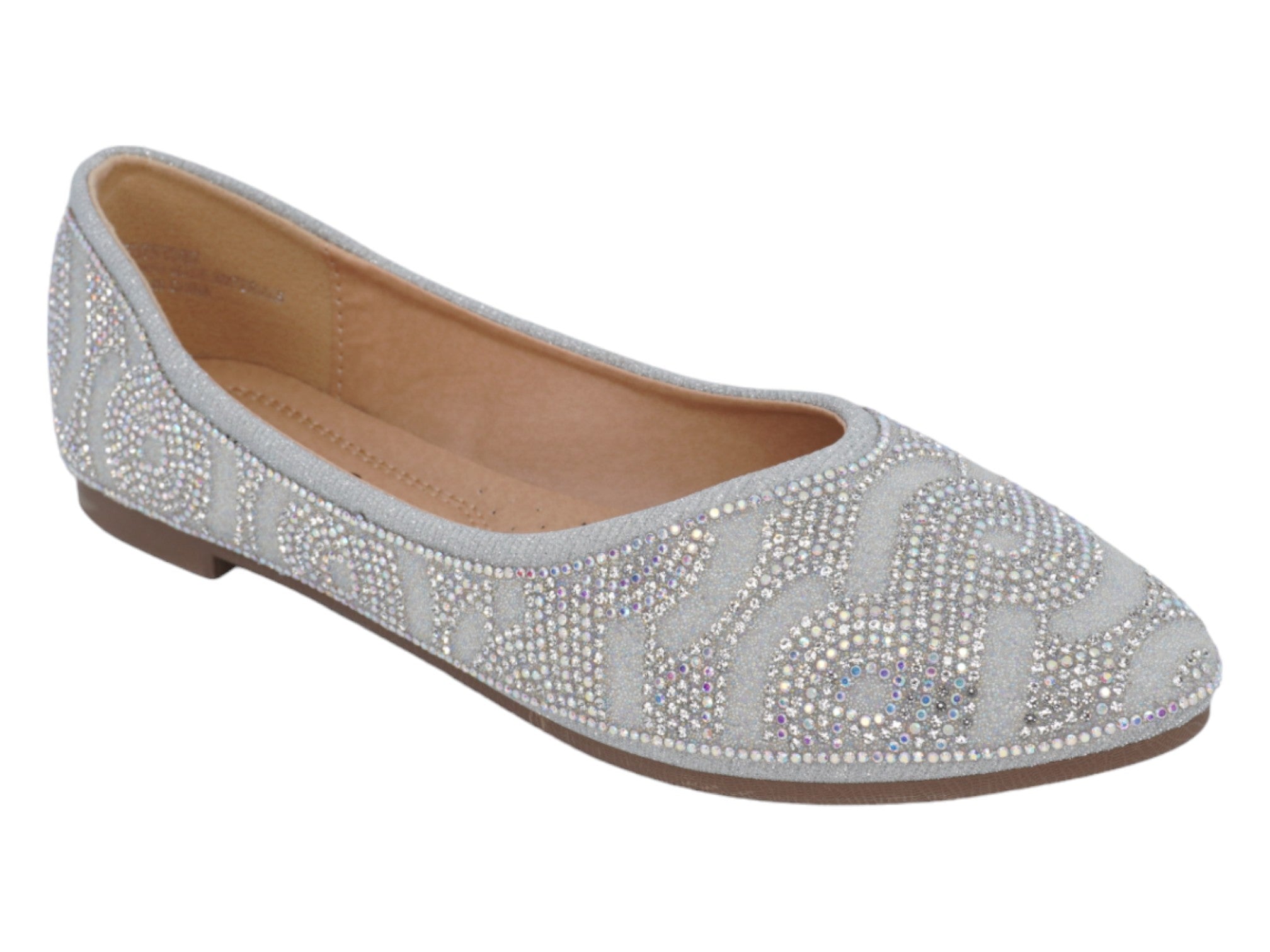 Women's Silver Gretchen Flat