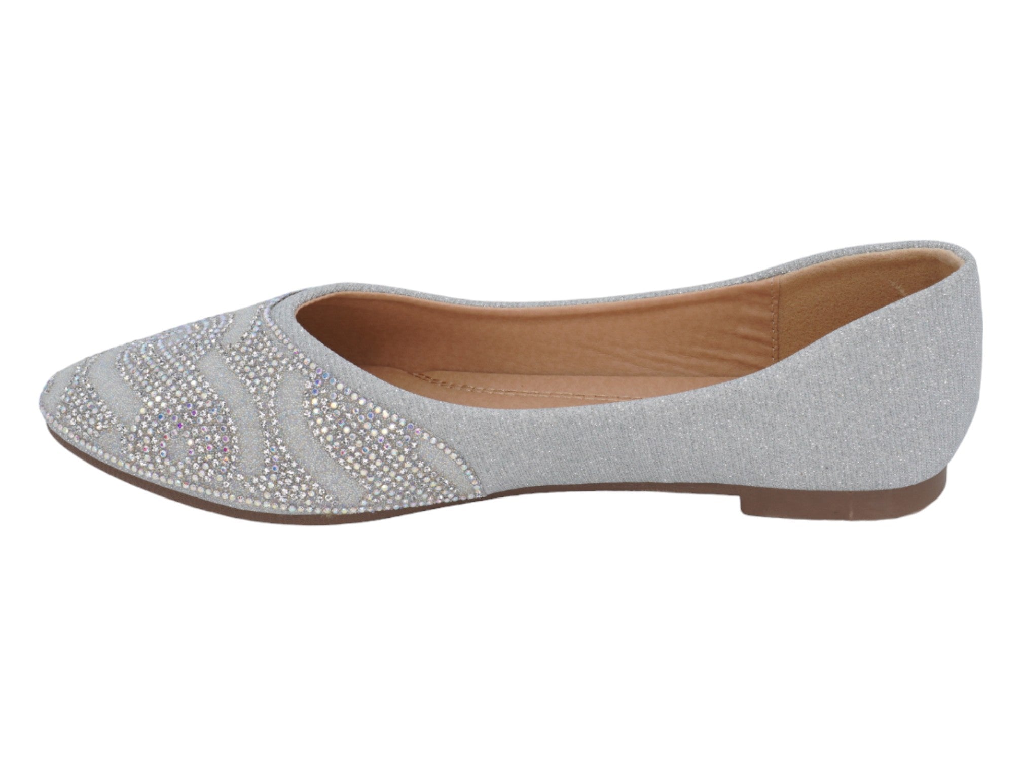 Women's Silver Gretchen Flat