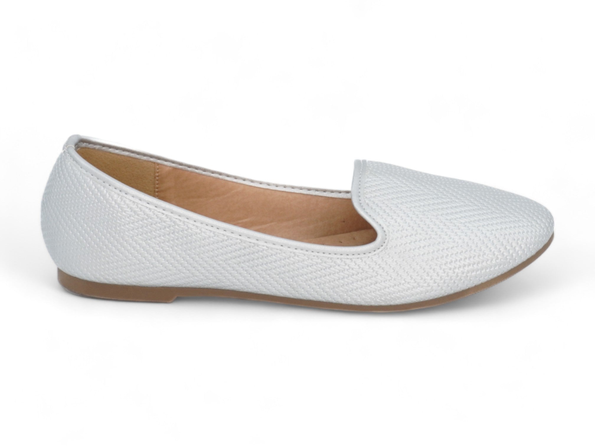 Women's Silver Annie Flat