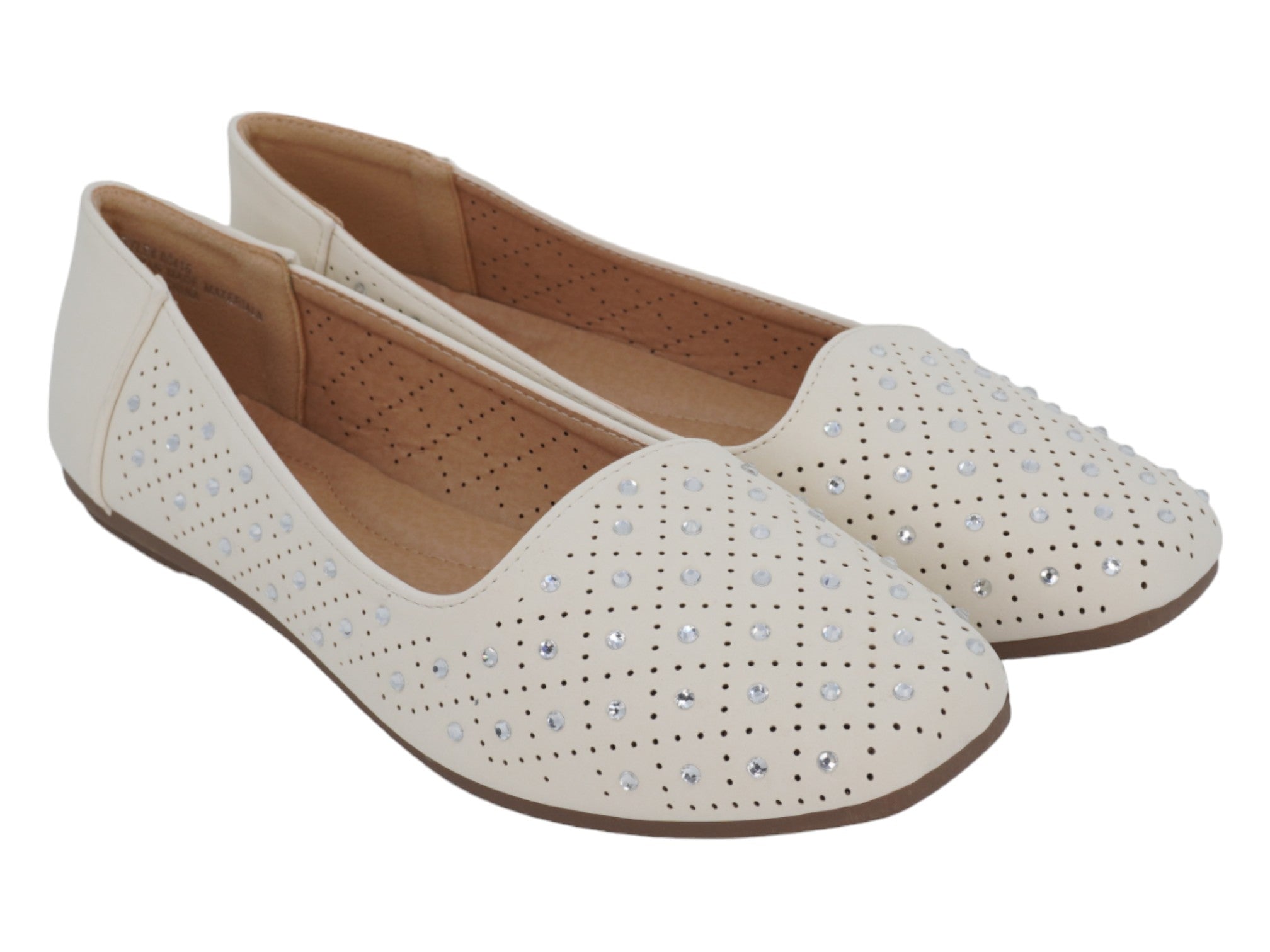 Women's White Stevie Flat
