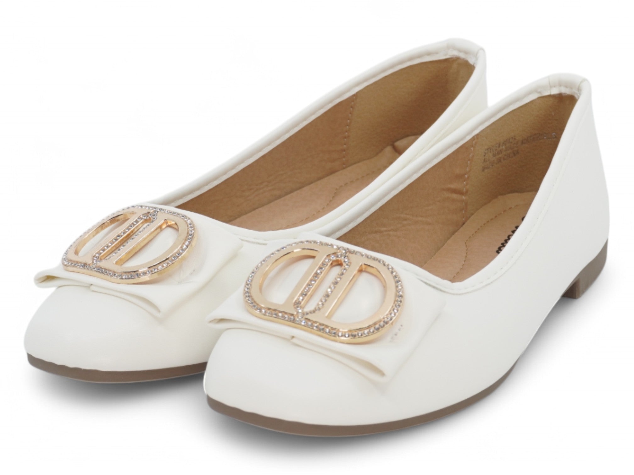 Women's White Katherine Flat
