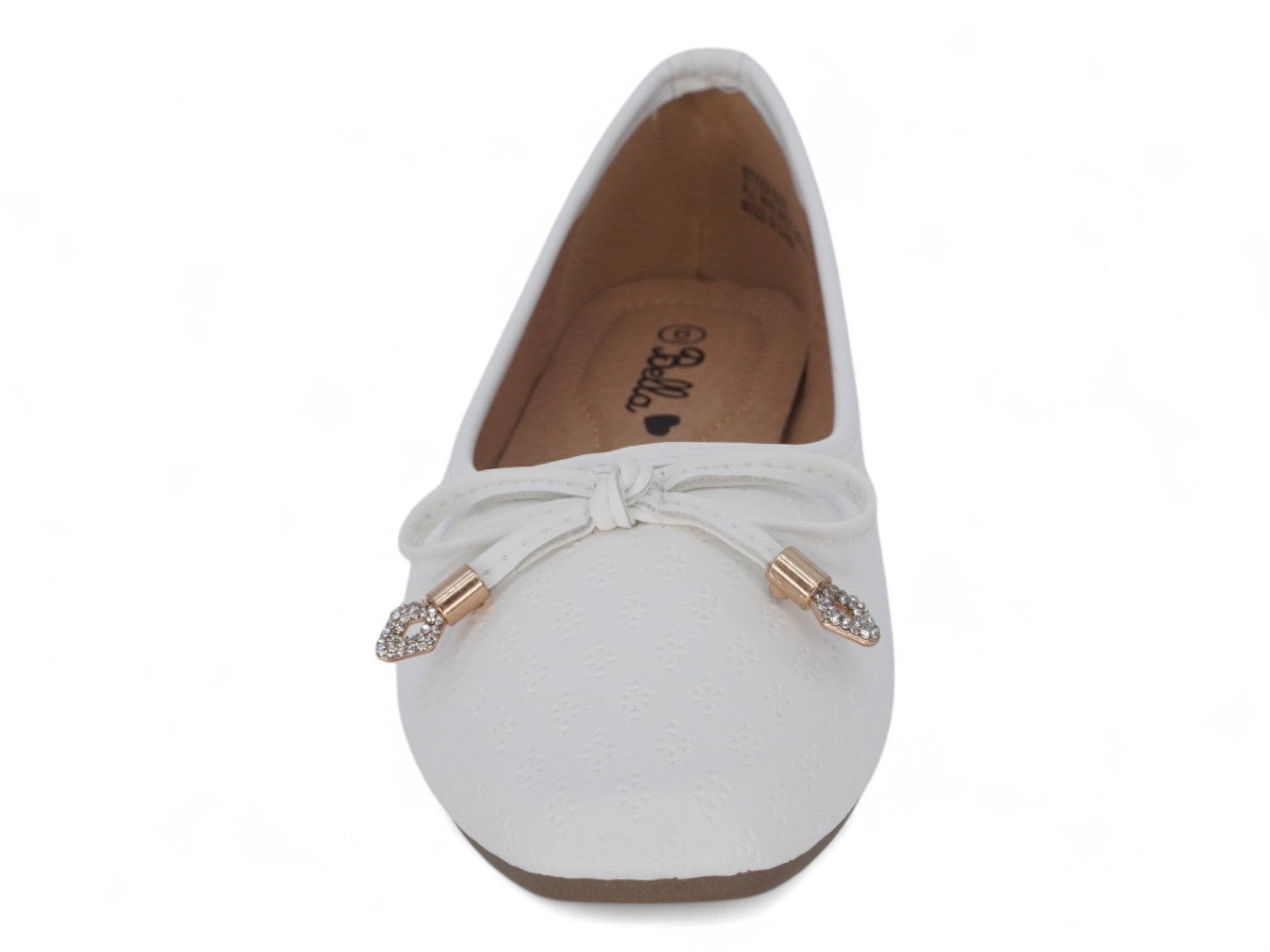 Women's White Evie Flat