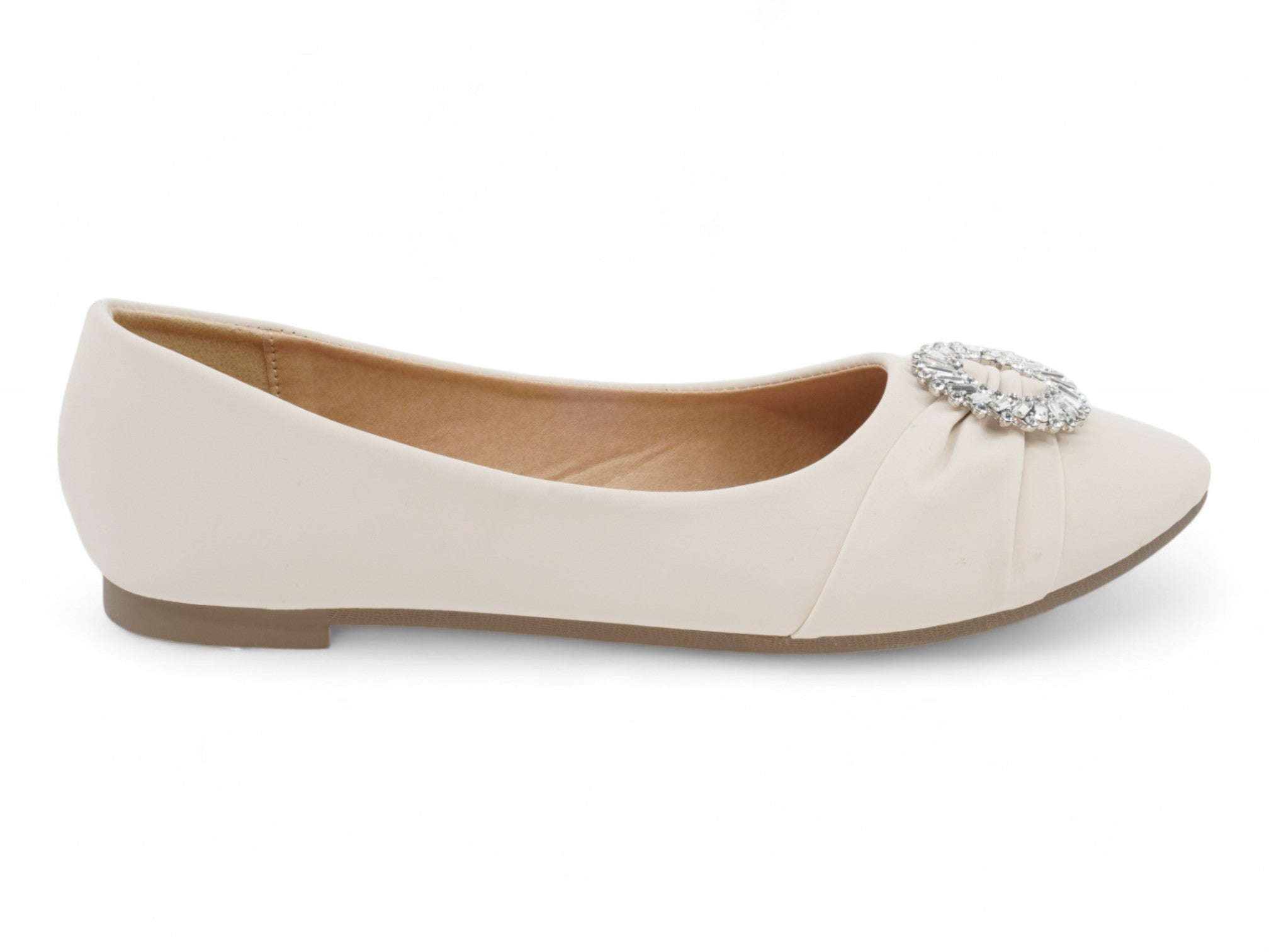 Women's Beige Adelaide Flat