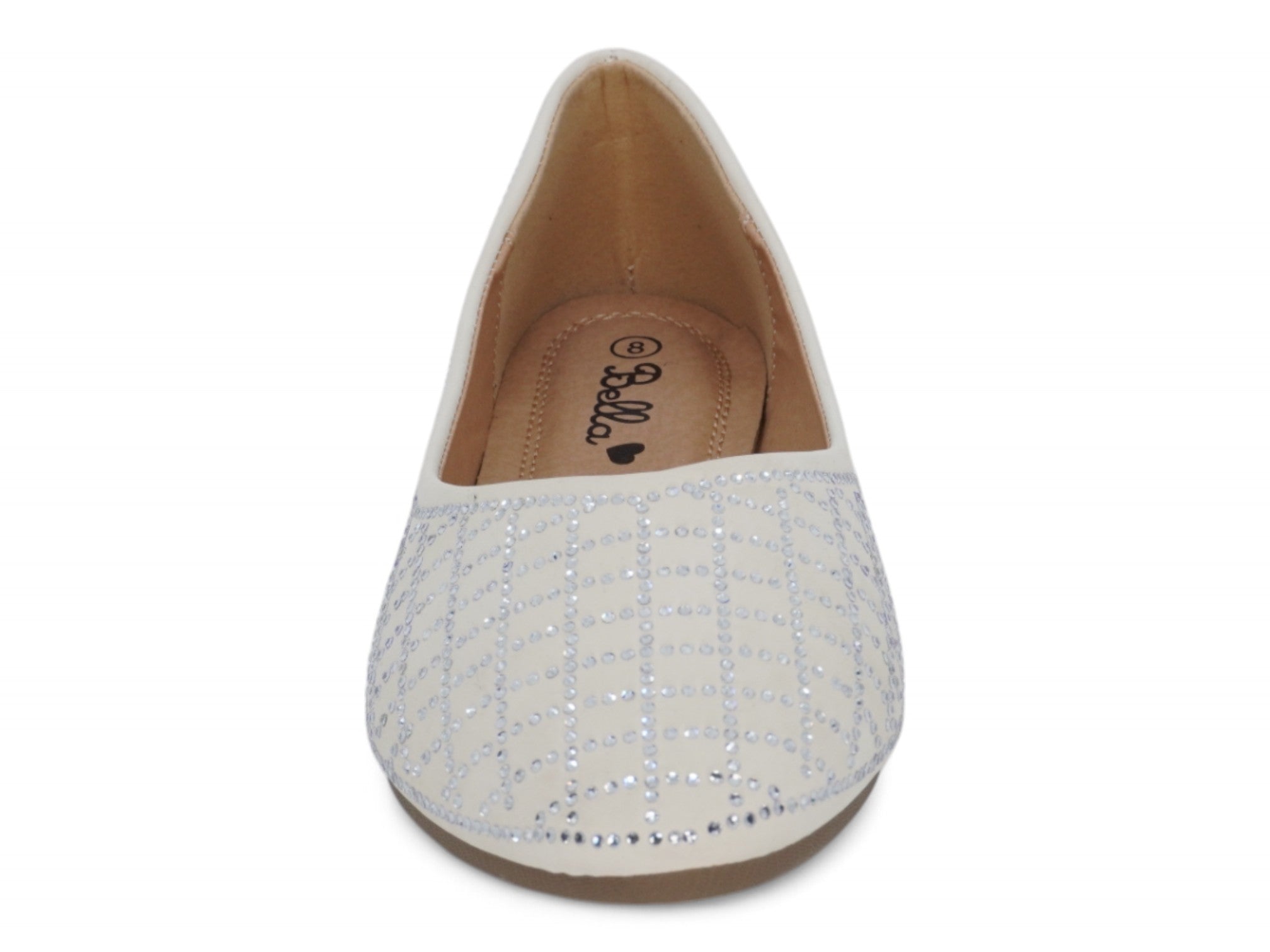 Women's White Adelyn Flat