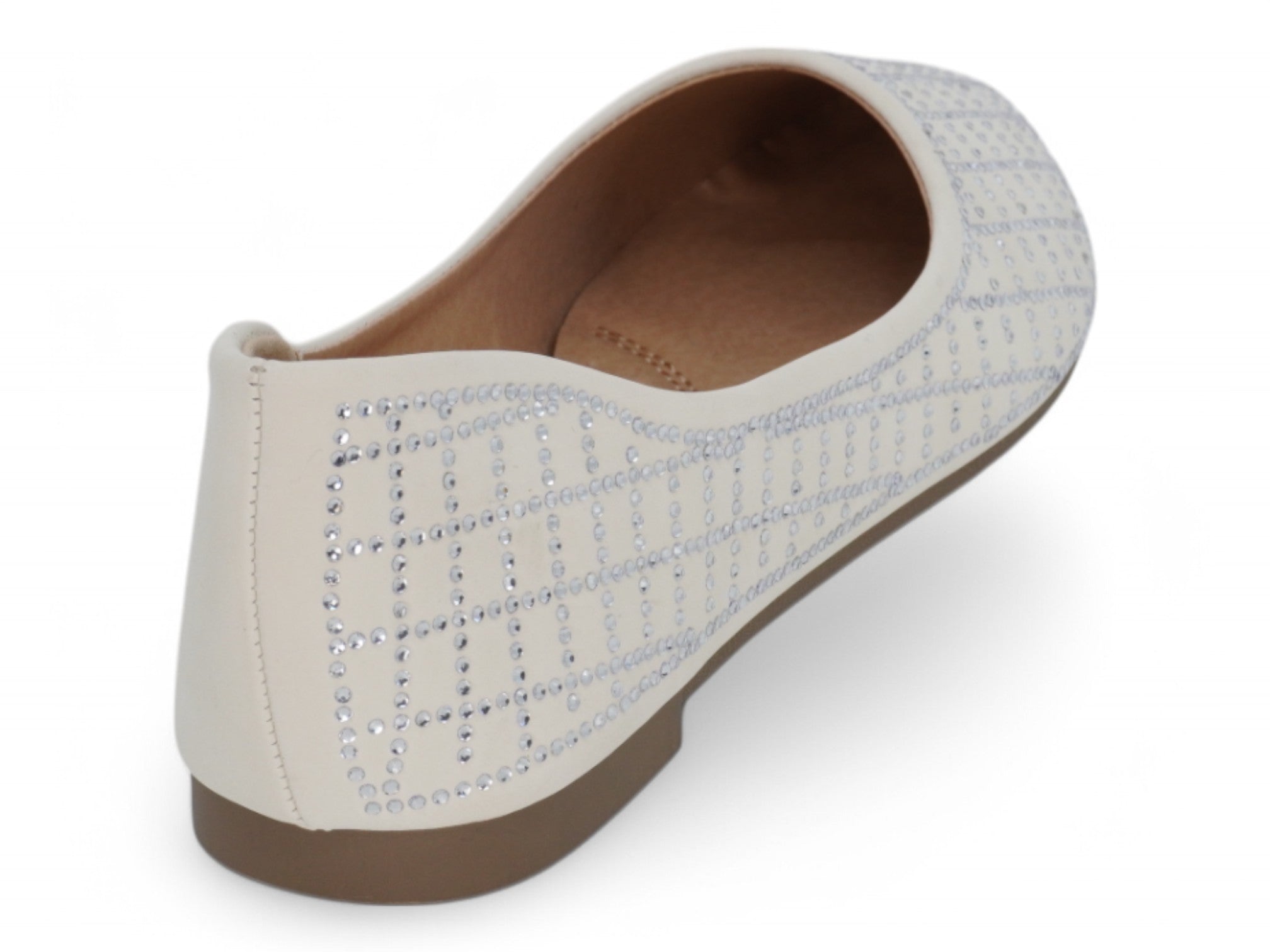 Women's White Adelyn Flat