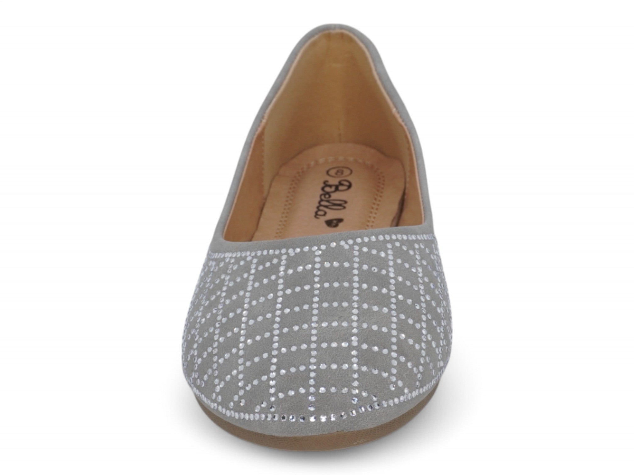 Women's Gray Adelyn Flat