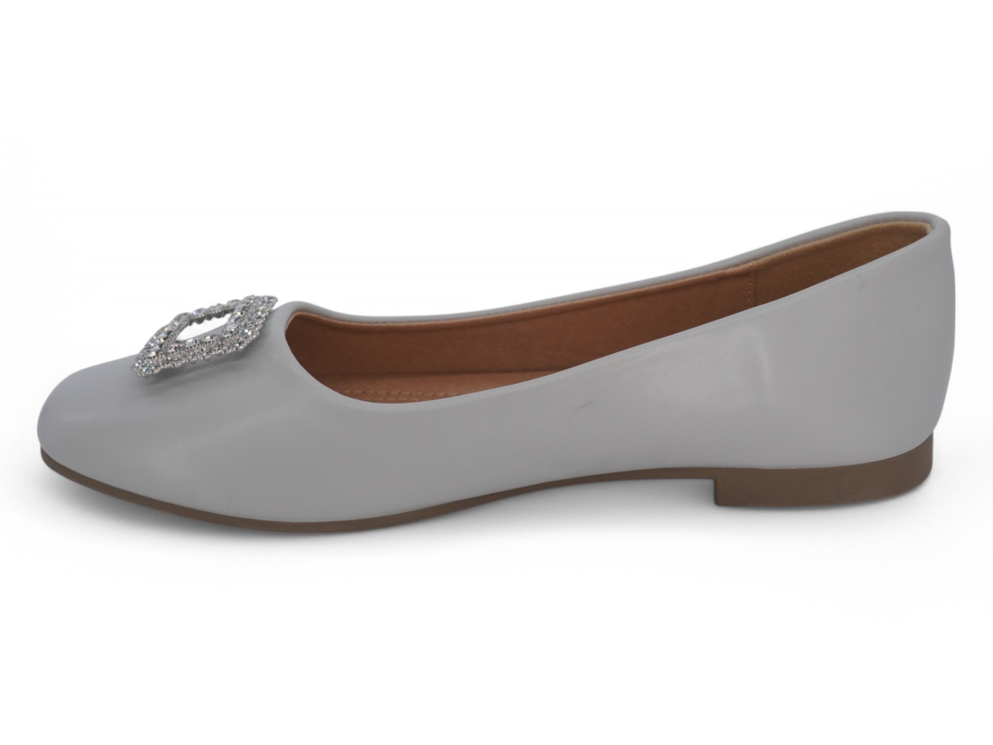 Women's Gray Nora Flat