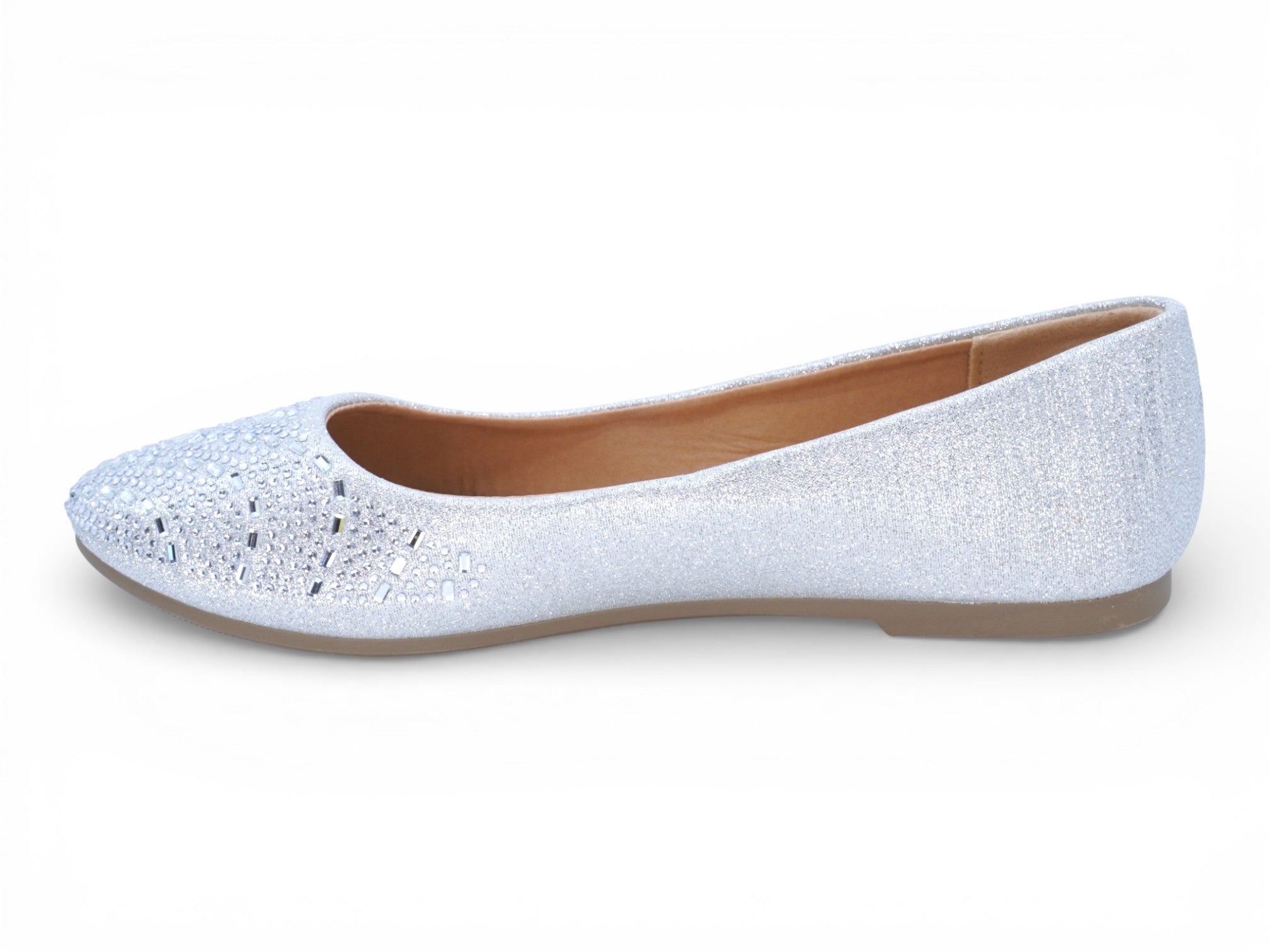 Women's Silver Alexandria Ballerina Flat