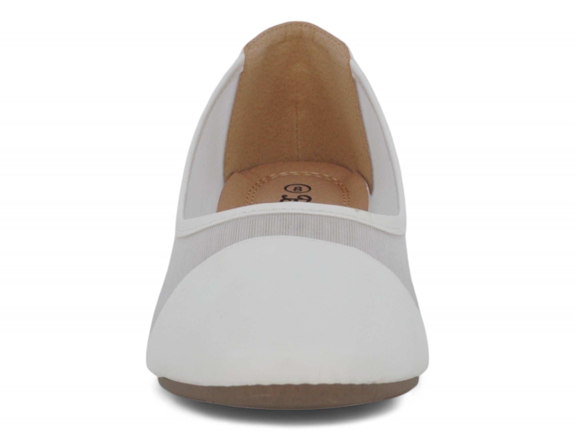 Women's White Ashlyn Flat