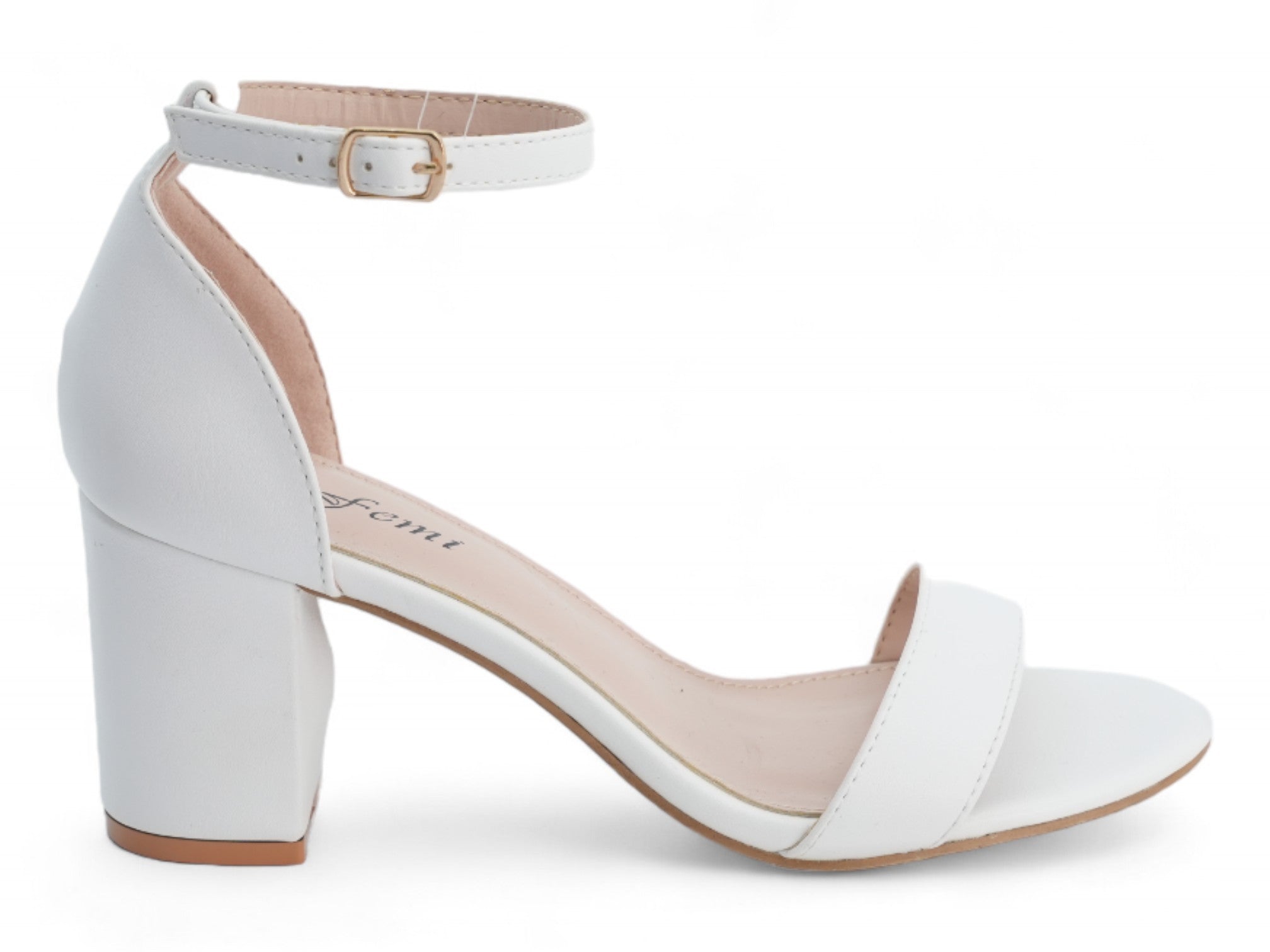 Women's White Zoe Heel