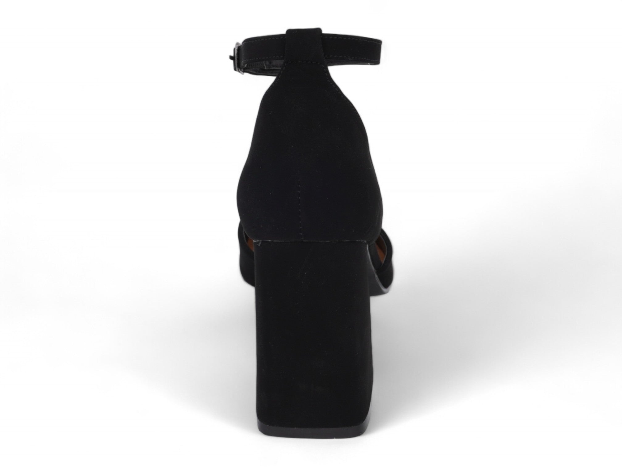 Women's Black Faux Suede Melinda Heel