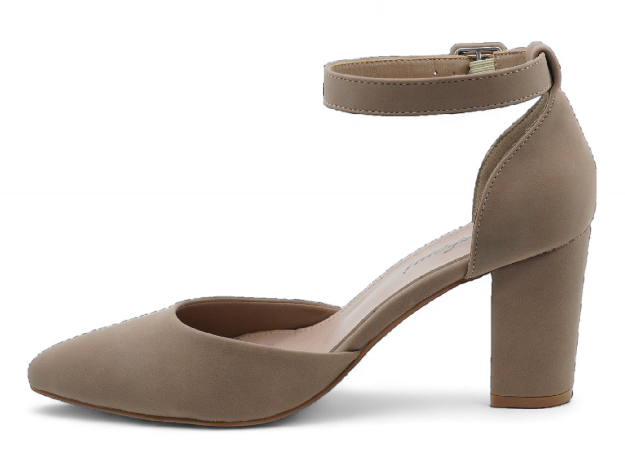 Women's Taupe Faux Suede Sera Heel