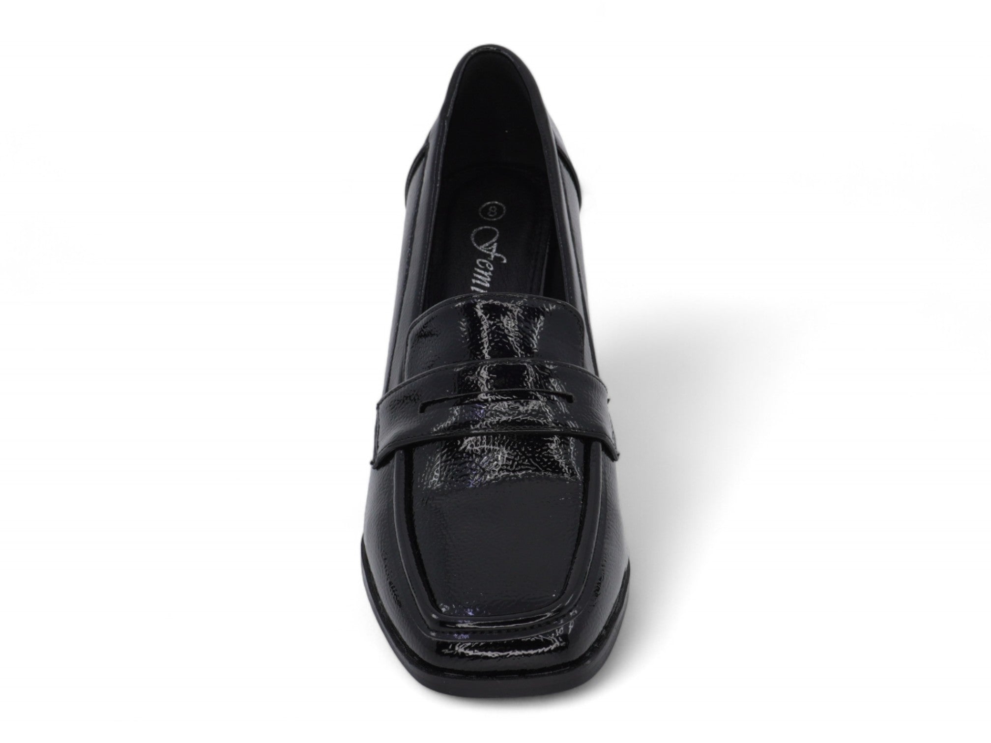 Women's Black Virginia Loafer Heel