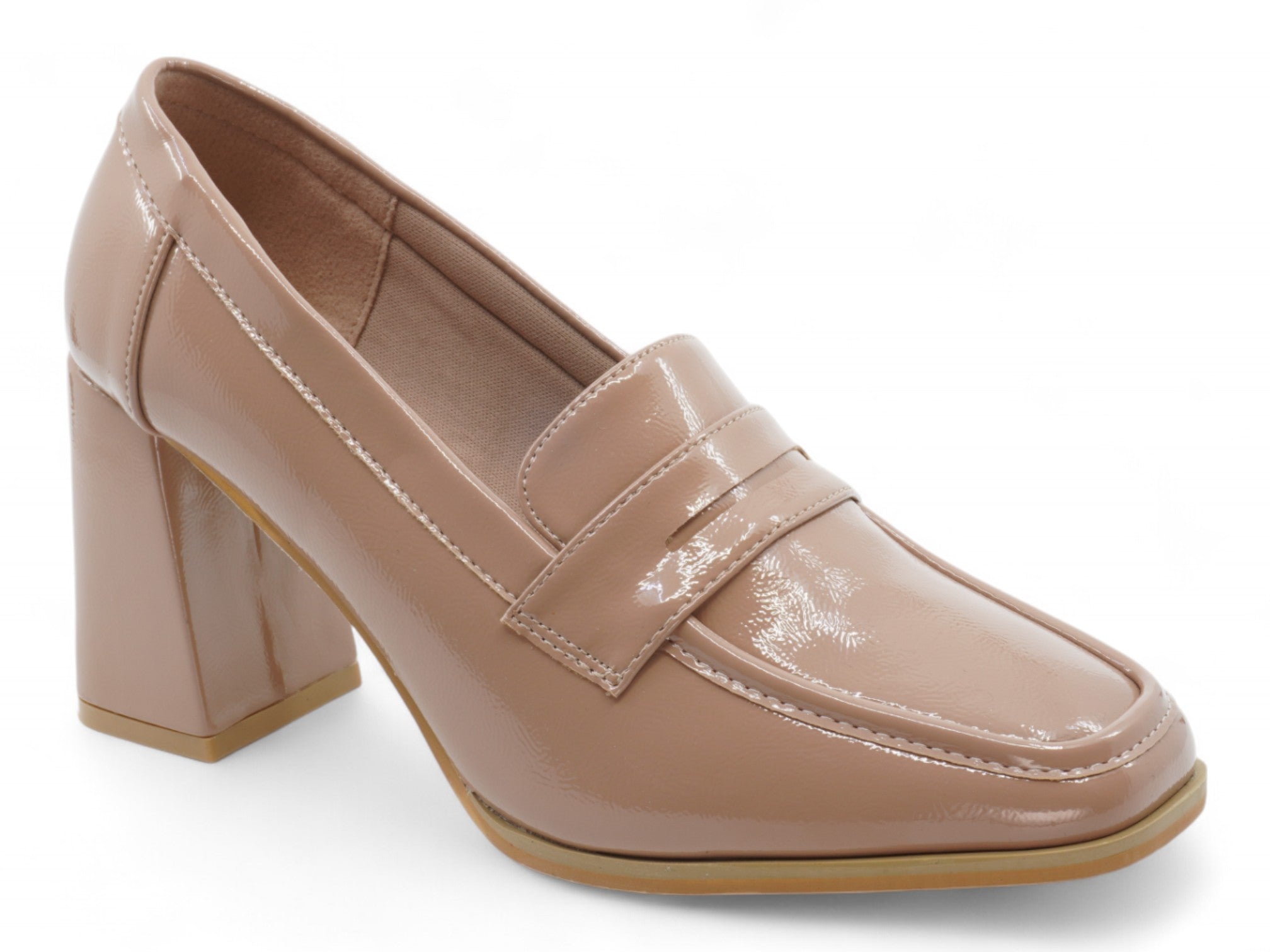 Women's Tan Virginia Loafer Heel