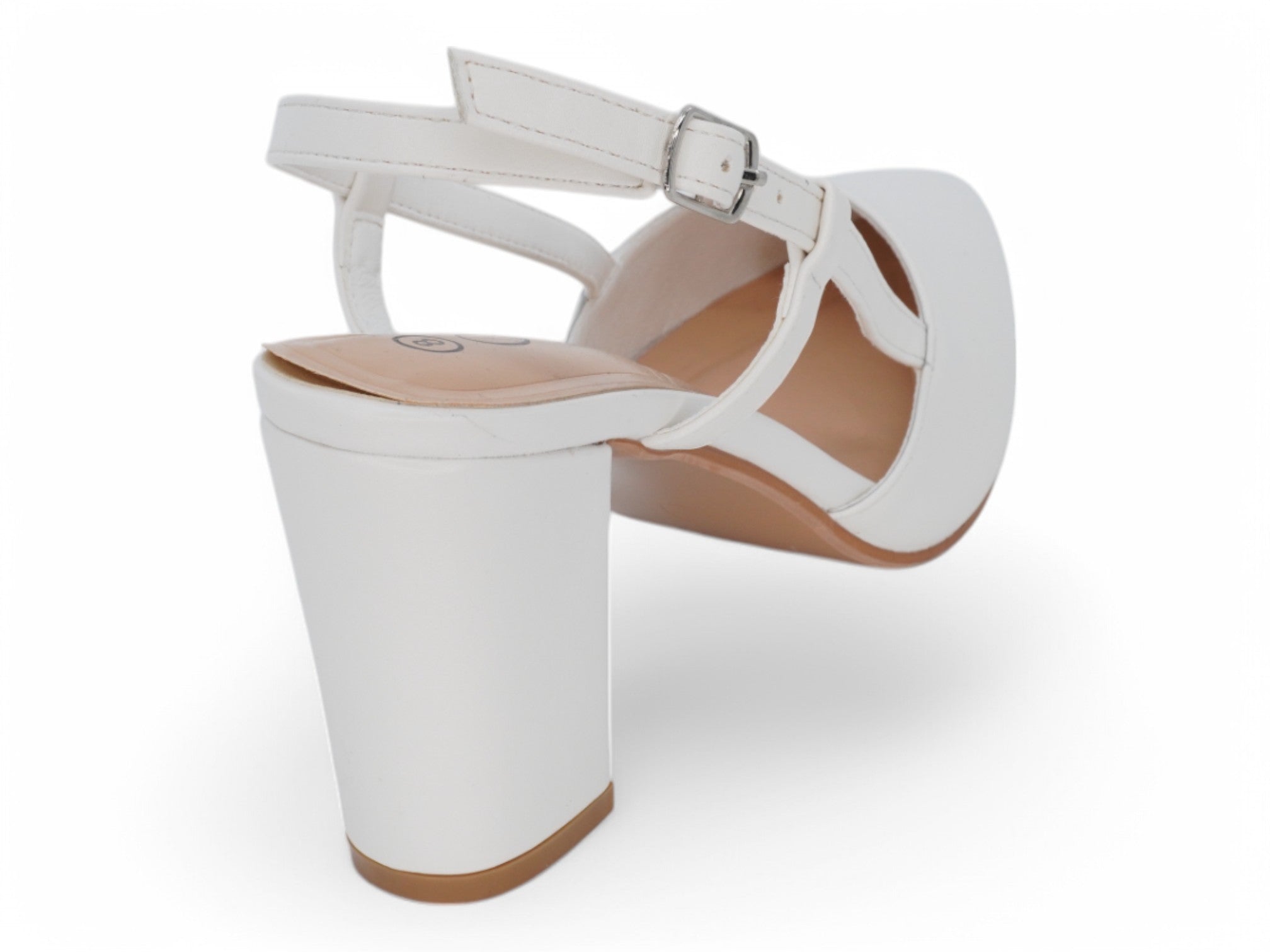 Women's White Ramona Sling Back Heel