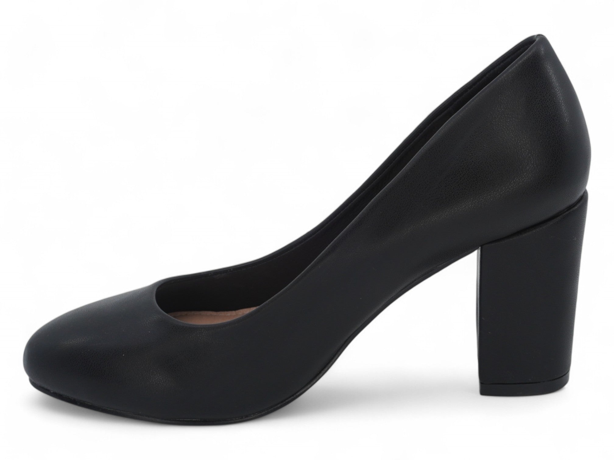 Women's Black Vegan Leather Basic Pump