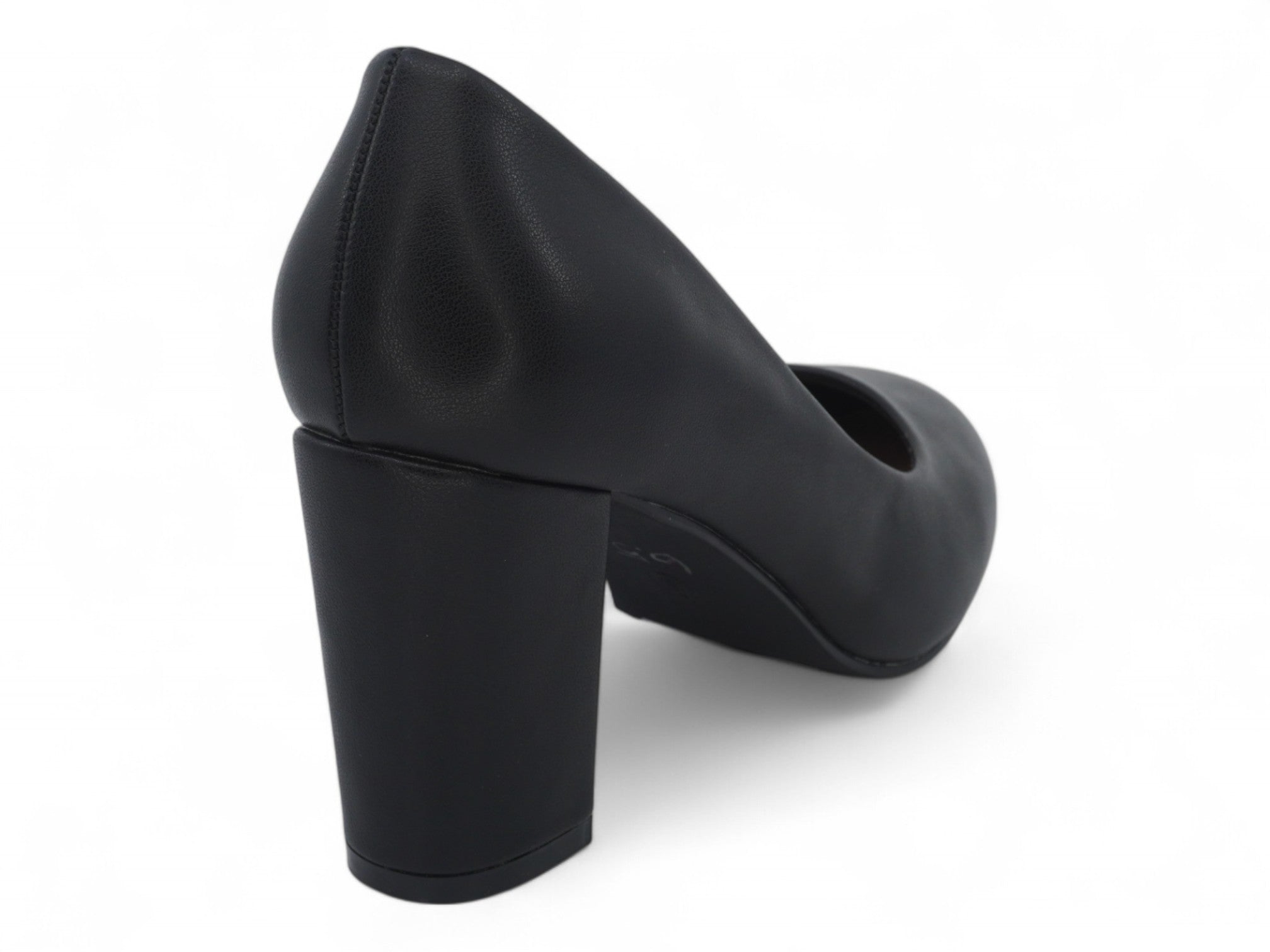 Women's Black Vegan Leather Basic Pump