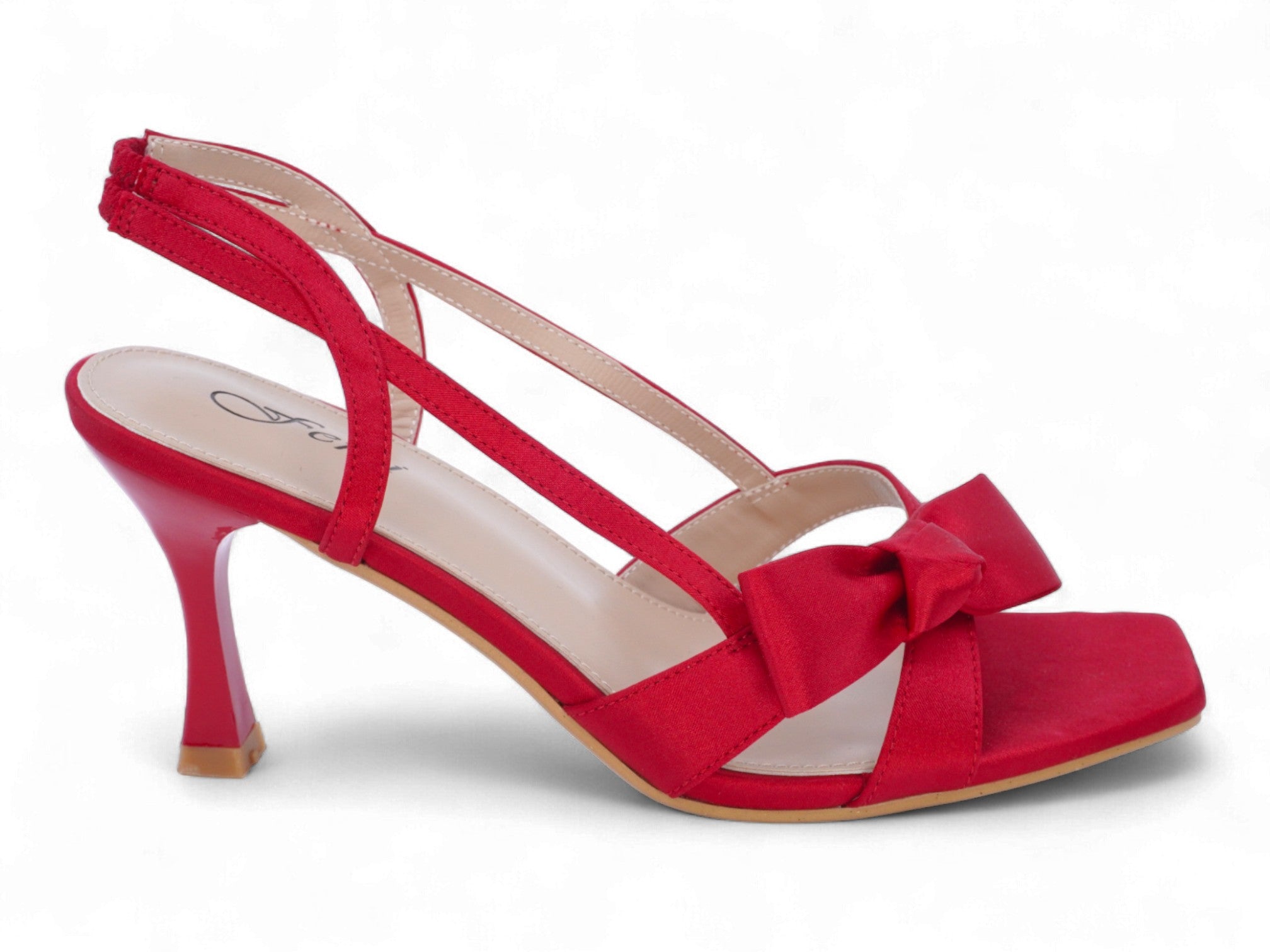 Women's Red Isadora Kitten Heel