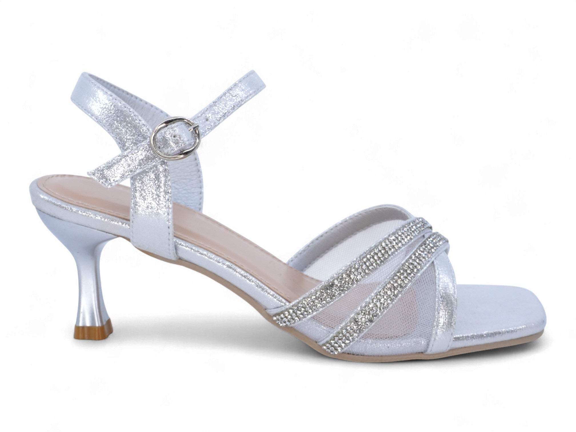 Women's Silver Ronda Kitten Heel